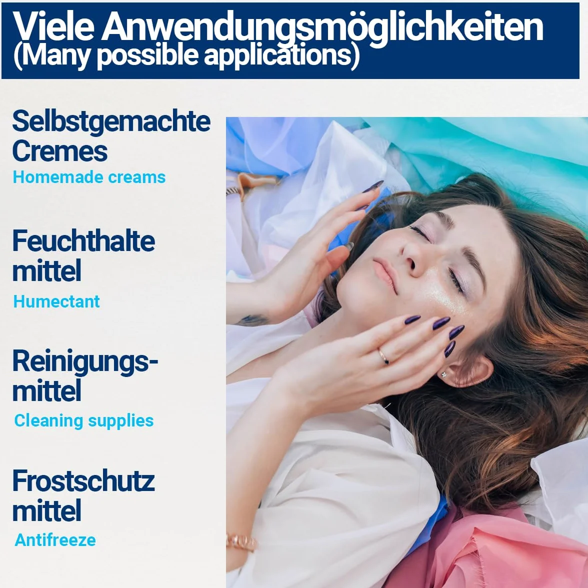 1000ml gliceryna + 1000ml glikolu propylenowego jakości farmaceutycznej | >99,5% | Czysty | E422 + E1520 DIY