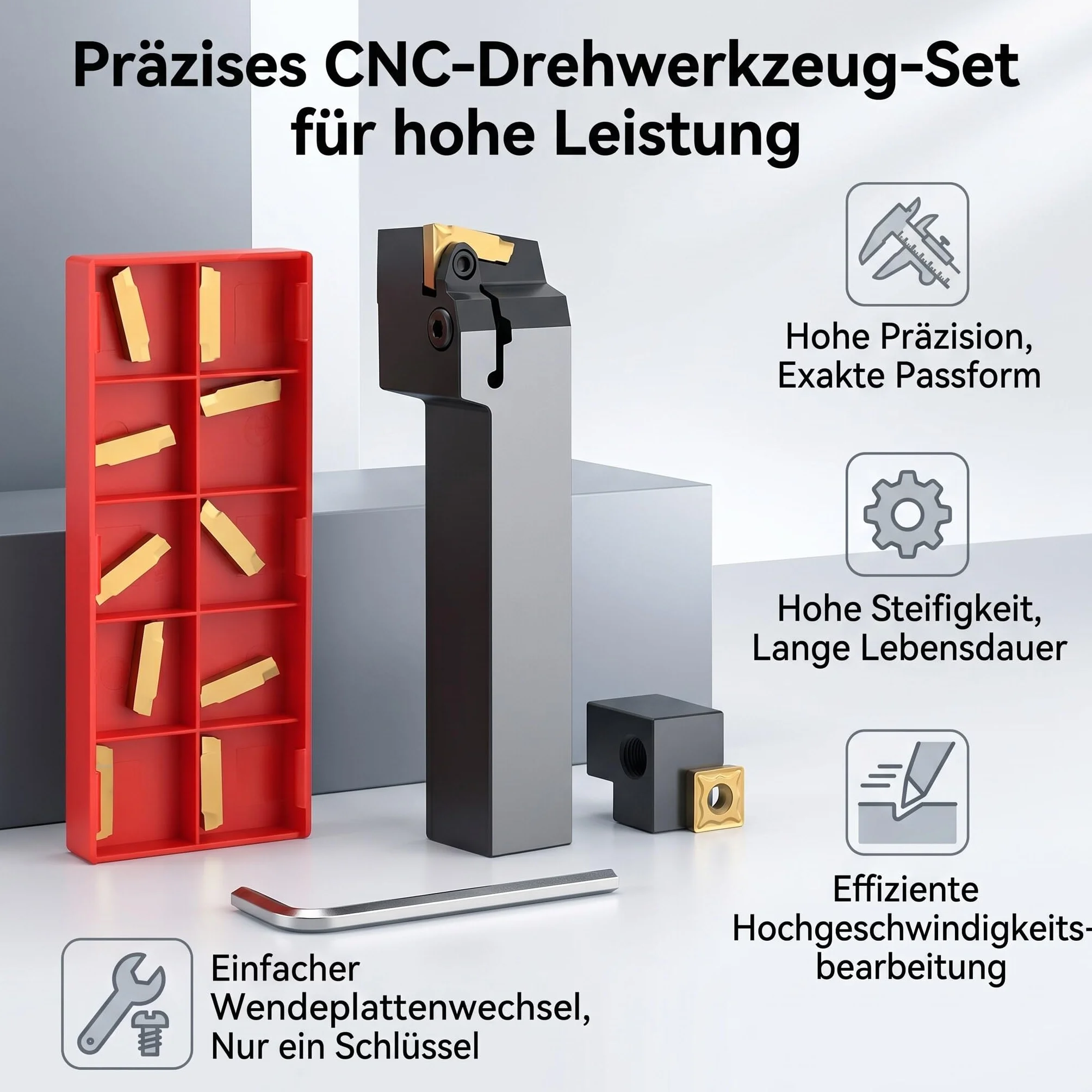 Uchwyt na Narzędzia Tokarskie MGEHR1616-2 100mm do Tokarki CNC + 10 Płytek MGMN200-G
