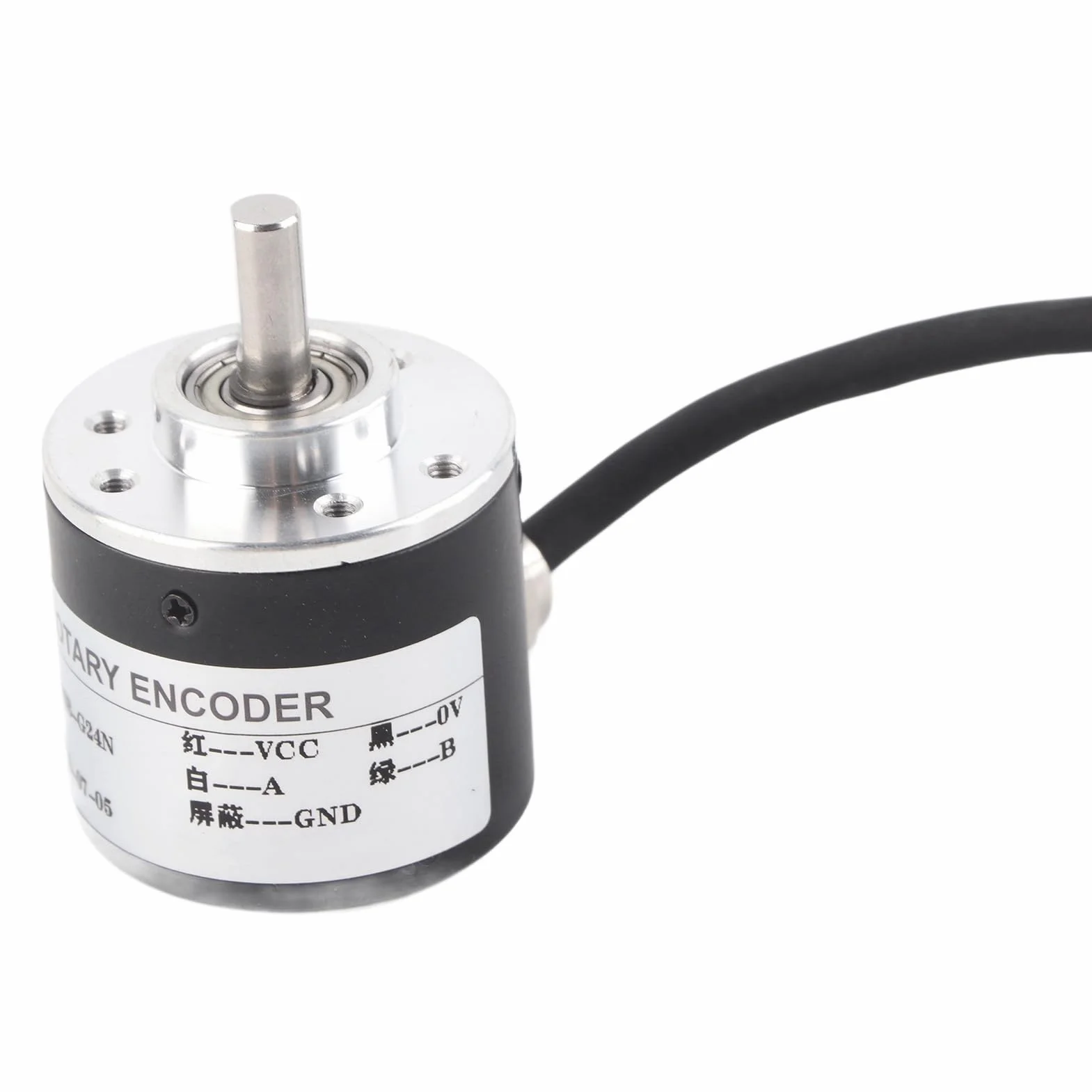 Enkoder, Przyrostowy Enkoder Obrotu 5V-24V AB 2-fazy Wał 6mm 600P/R Czujnik Magnetoelektryczny Enkoder, Przełącznik Enkodery