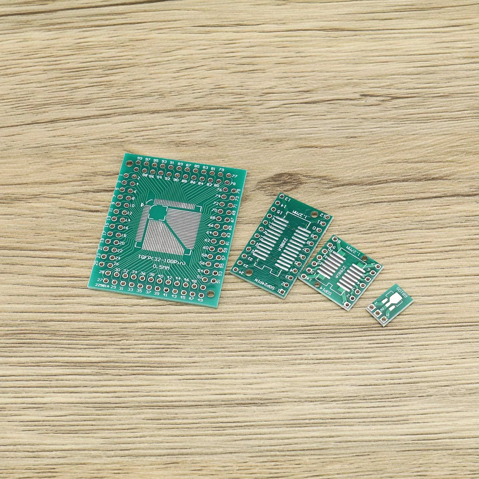 Zestaw SMD do DIP adapter płytki SOP8 SOP10 SOP14 SOP16 SOP20 SOP24 SOP28 0402 0603 0805 SMT SOT89 SOT223 TQFP100 QFN32 QFN44 QFN48 2,54 mm nagłówek pinów