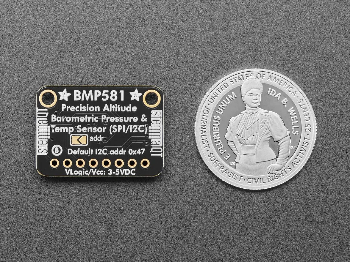 Adafruit BMP581 I2C / SPI czujnik temperatury i ciśnienia powietrza, STEMMA QT, 6407