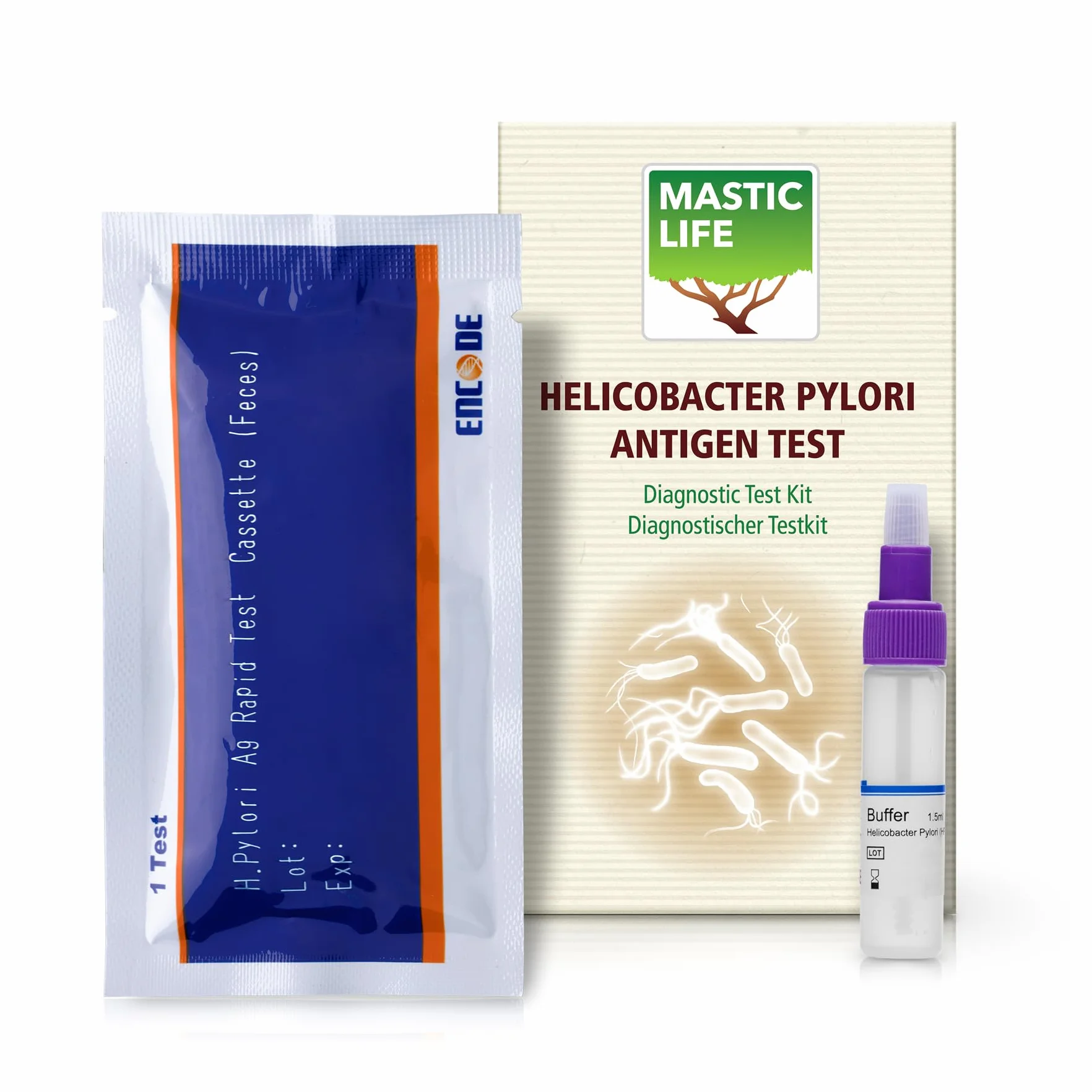 Helicobacter Pylori Test Masticlife (test krzesła w domu)