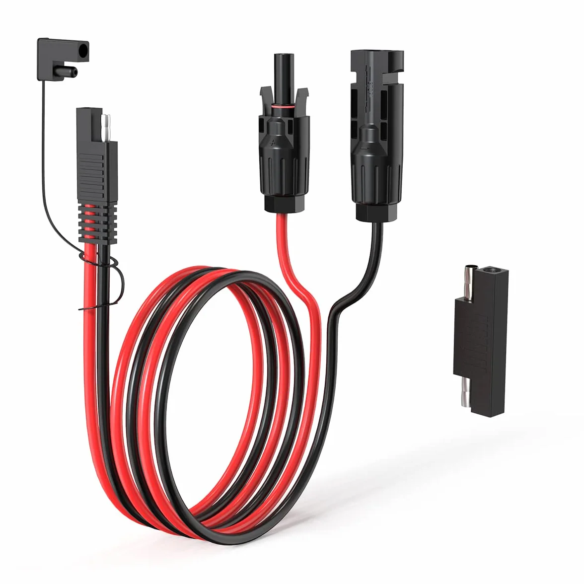 ELFCULB Złącze słoneczne 10AWG 2FT adapter SAE przedłużacz panelu słonecznego z polaryzacją SAE