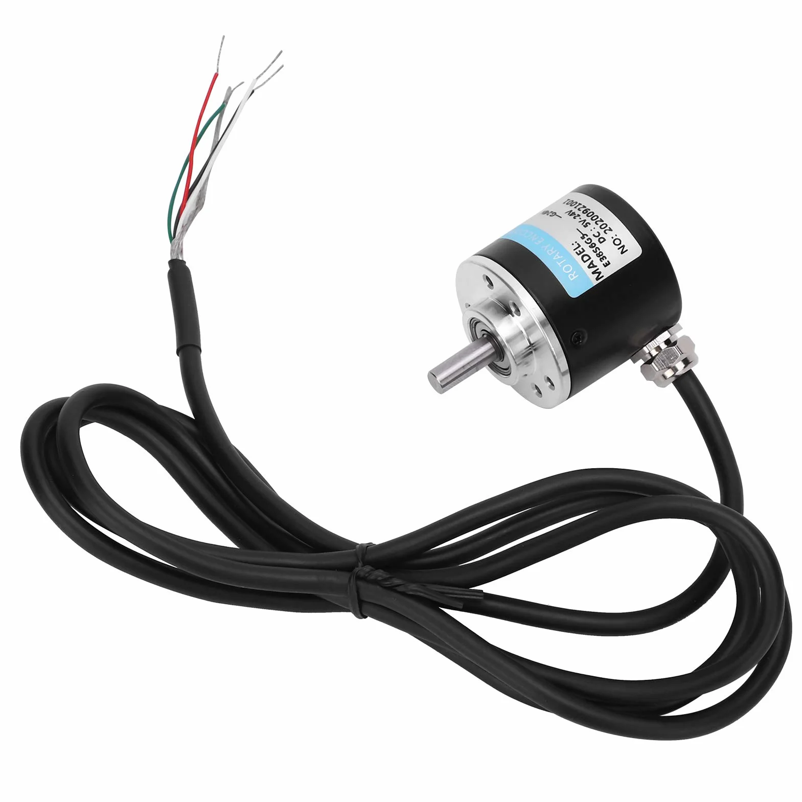 ABZ trzyfazowy enkoder fotoelektryczny DC 5-24 V 3000-6000 obr./min enkoder z masywnym trzonem do pola inżynierii automatycznej (600 HZ)