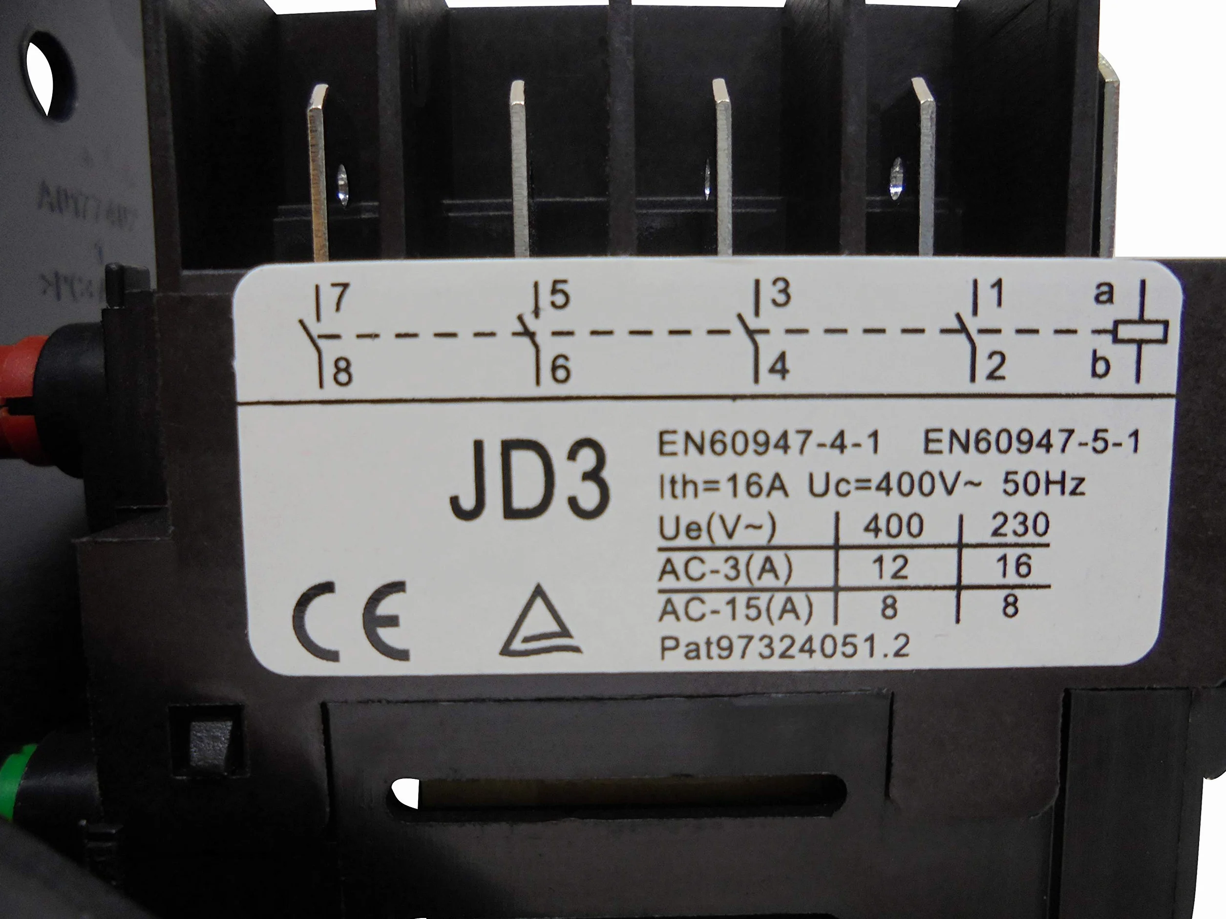Stycznik silnika KEDU JD3/JD4 4 styki NO 230V 400V 50Hz 10 pinów