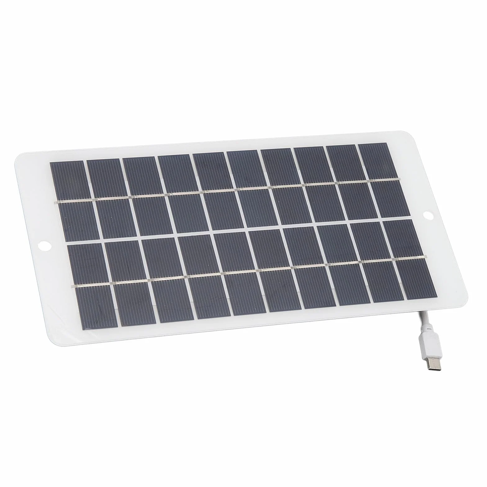 Panel Słoneczny, 10W 5V Panel Słoneczny Typu C Wyjście Przenośny Panel ładowania Słonecznego do Monitorowania Bezpieczeństwa ładowania Telefonu