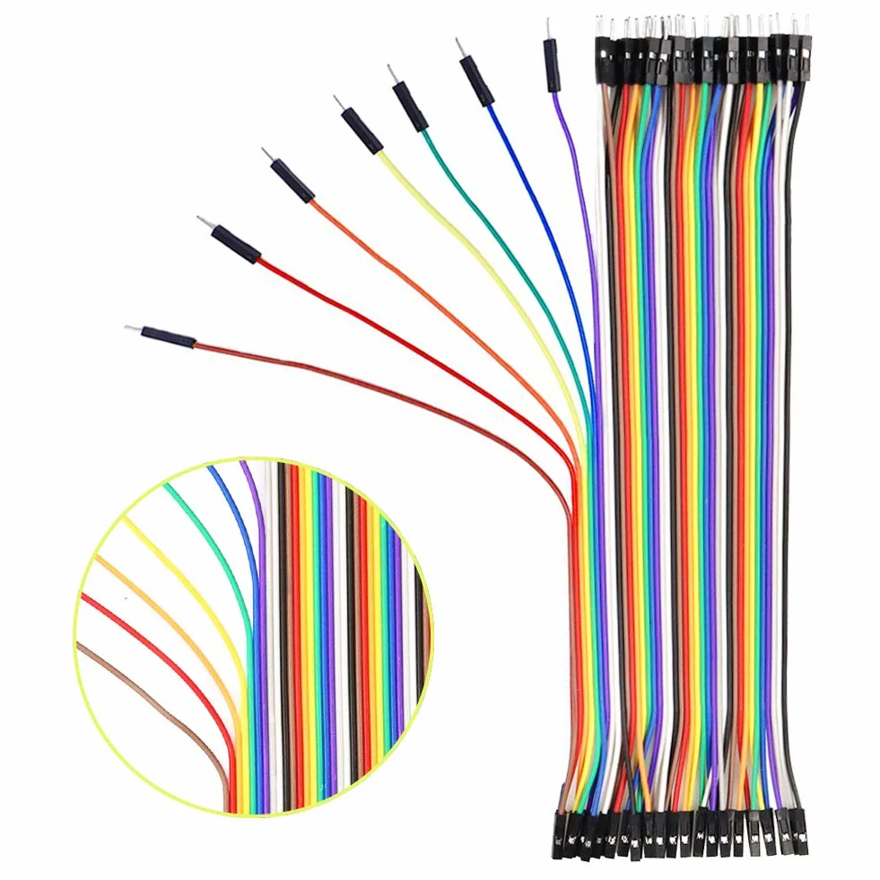 Zestaw 240 sztuk kabli typu Jumper Kit 10 cm i 20 cm męski, męski na męski, dla kobiet i mężczyzn, do Arduino