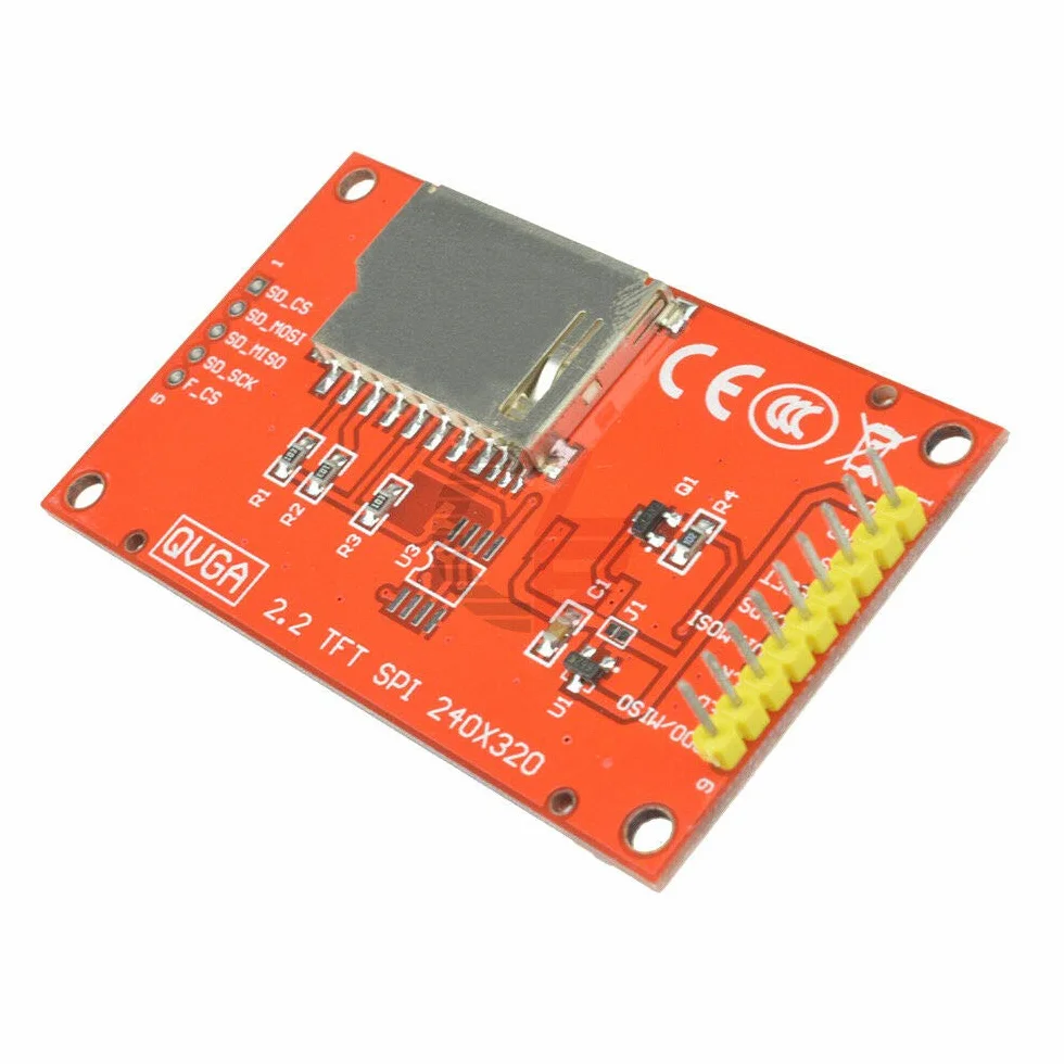 Hailege 2,2 Cal ILI9341 SPI TFT LCD Display 240x320 ekran LCD z gniazdem kart SD