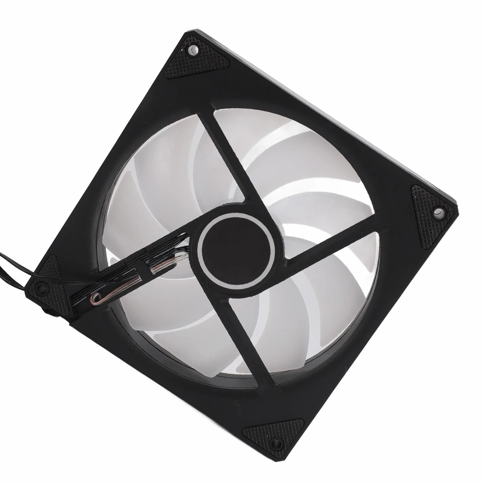 LICAEVEY 140 Mm Argb Wentylator Obudowy PC - Wysokie Chłodzenie Ciśnieniowe Statyczne z Synchronizowanym Oświetleniem, Cichy Wentylator Podwozia 140x140x25 Mm dla Chłodnic (Zwykła czerń)