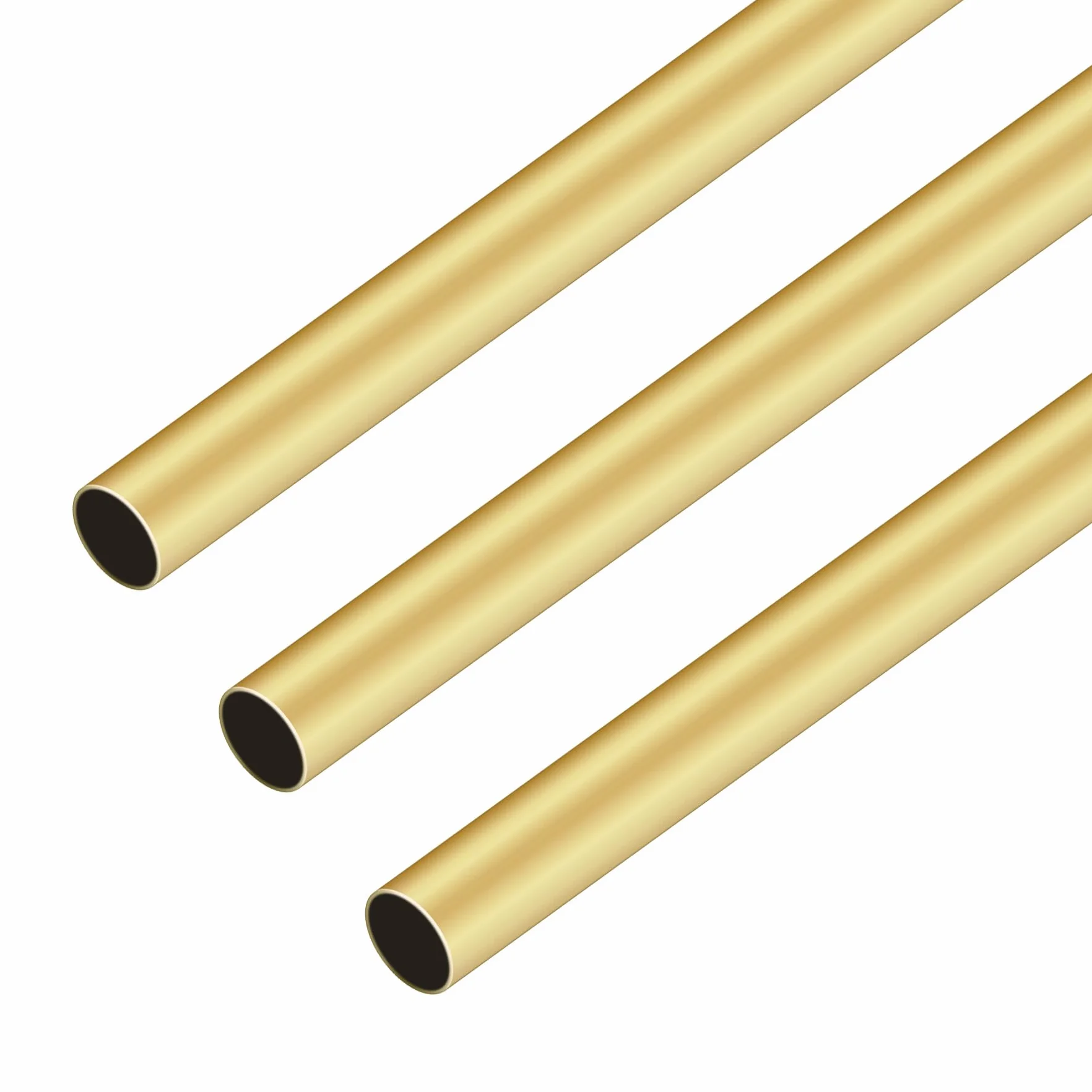 3 x mosiężna rurka, iMeistek 10 mm OD x 0,3 mm grubość ścianki 300 mm długości, metalowe rurki do majsterkowania
