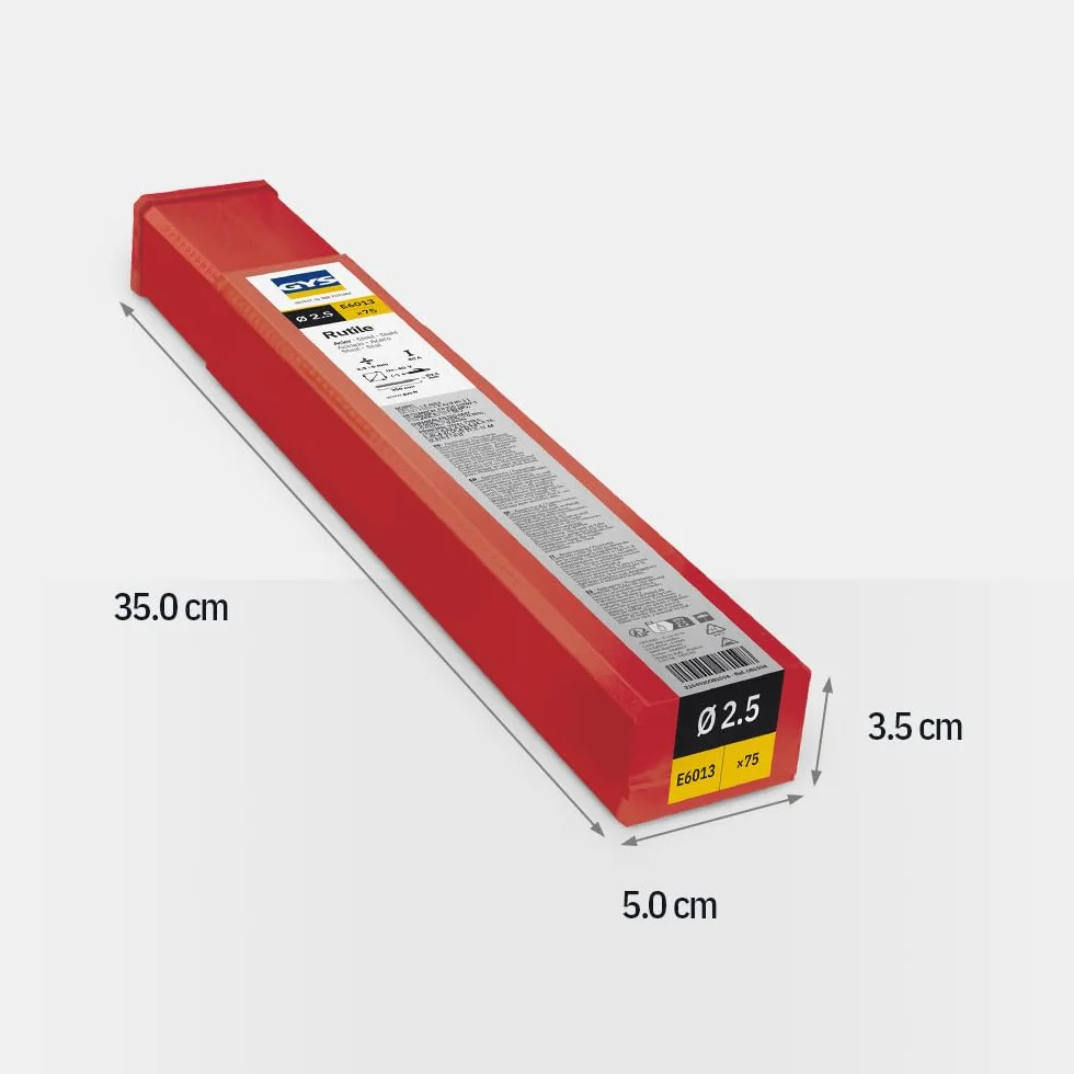 75 elektrod stal rutylowa Ø 2,5 - półplastikowe pudełko