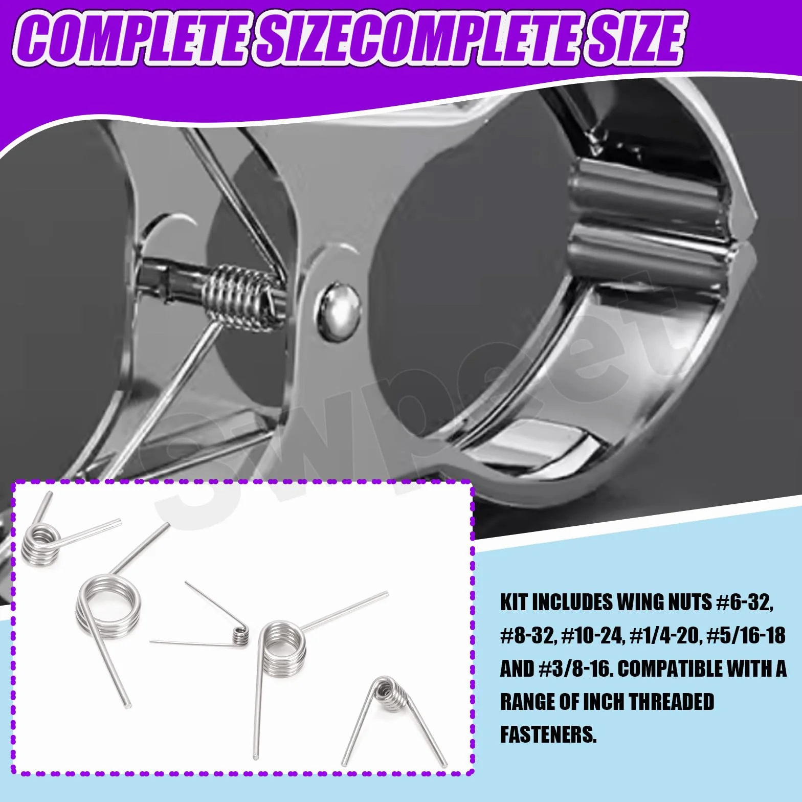 Swpeet 45 szt., 15 rozmiarów, 45/90/120 stopni, zestaw sprężyn skrętnych ze stali nierdzewnej, mechaniczna mała sprężyna skrętna do naprawy domu, prac drewnianych, projektów DIY