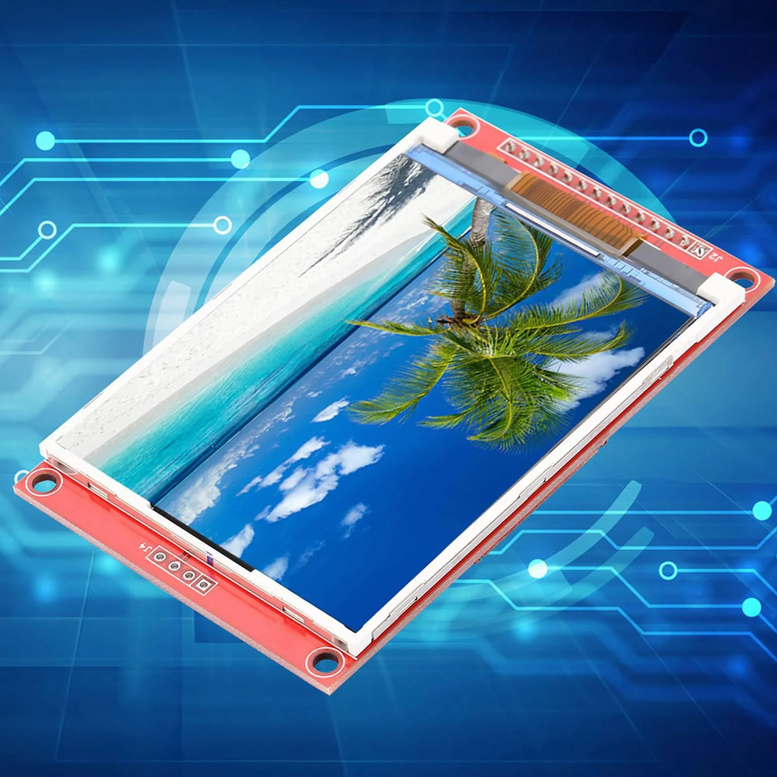 Moduł Wyświetlacza LCD Wyświetlacz 3,2 Cala 240x320 Moduł Wyświetlacza TFT LCD 4-przewodowy Ekran LCD TFT SPI z Klatką na Karty(With Touch)