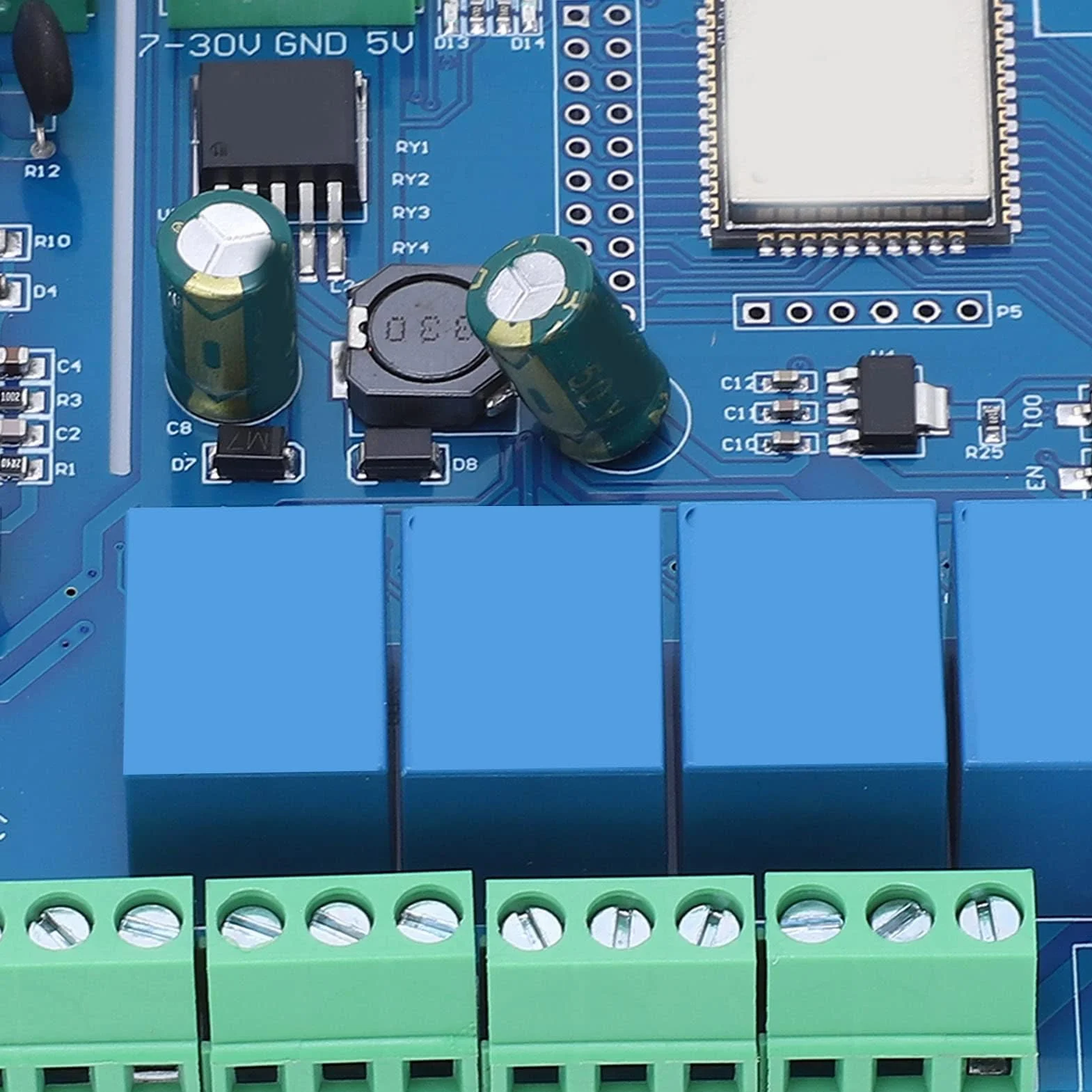 Płytka Rozwojowa Programowalna Bezprzewodowa Płytka Rozwojowa 4-drożny Moduł Przekaźnikowy 5 V z Modułami WiFi i BLE