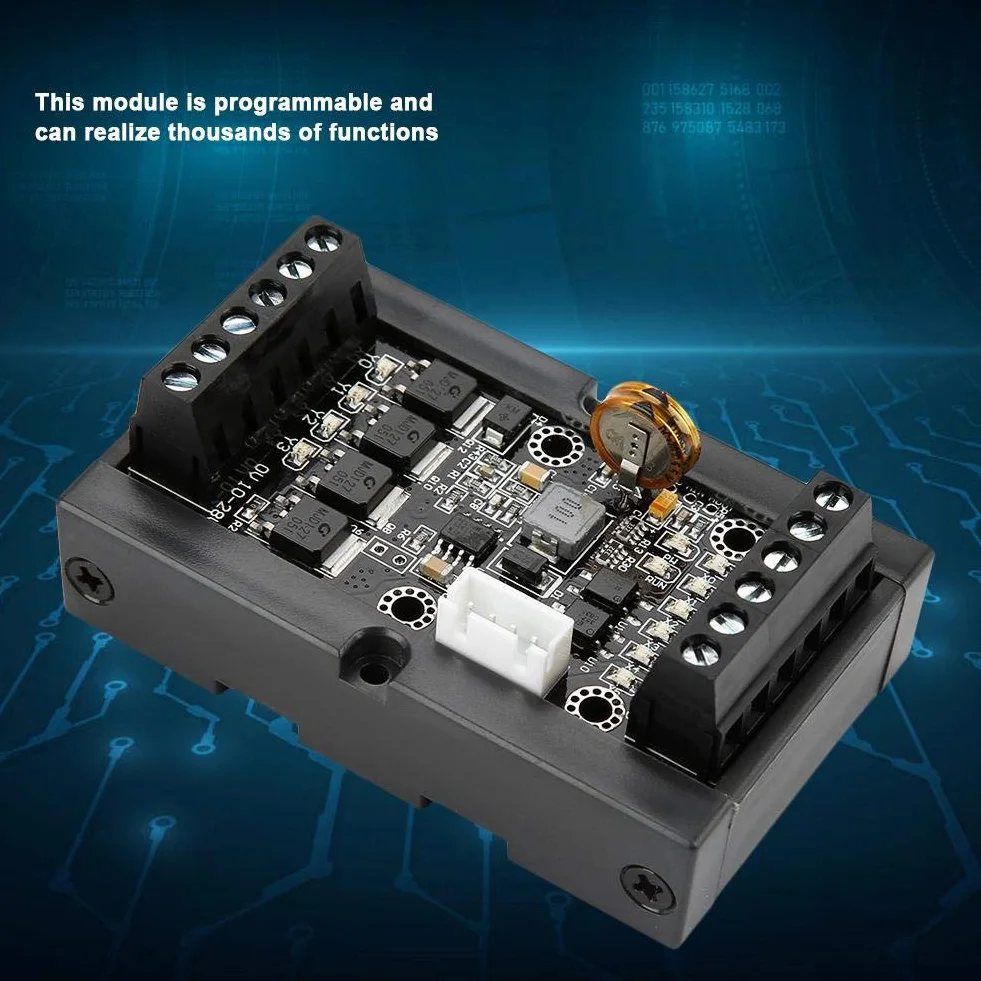 PLC Programowalny sterownik logiczny FX1N-10MT Programowalny moduł opóźniający przekaźnik Przemysłowy panel sterujący z obudową