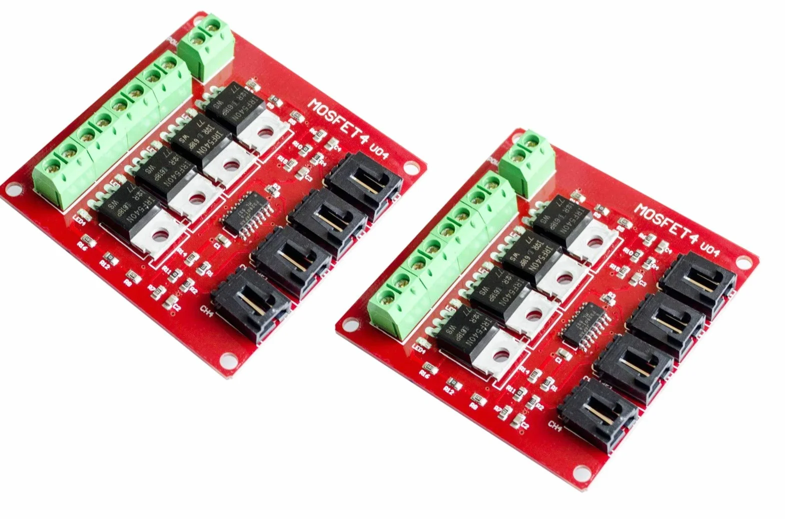 2pcs Four Channel 4 Route MOSFET Button IRF540 V4.0 + MOSFET Switch Module
