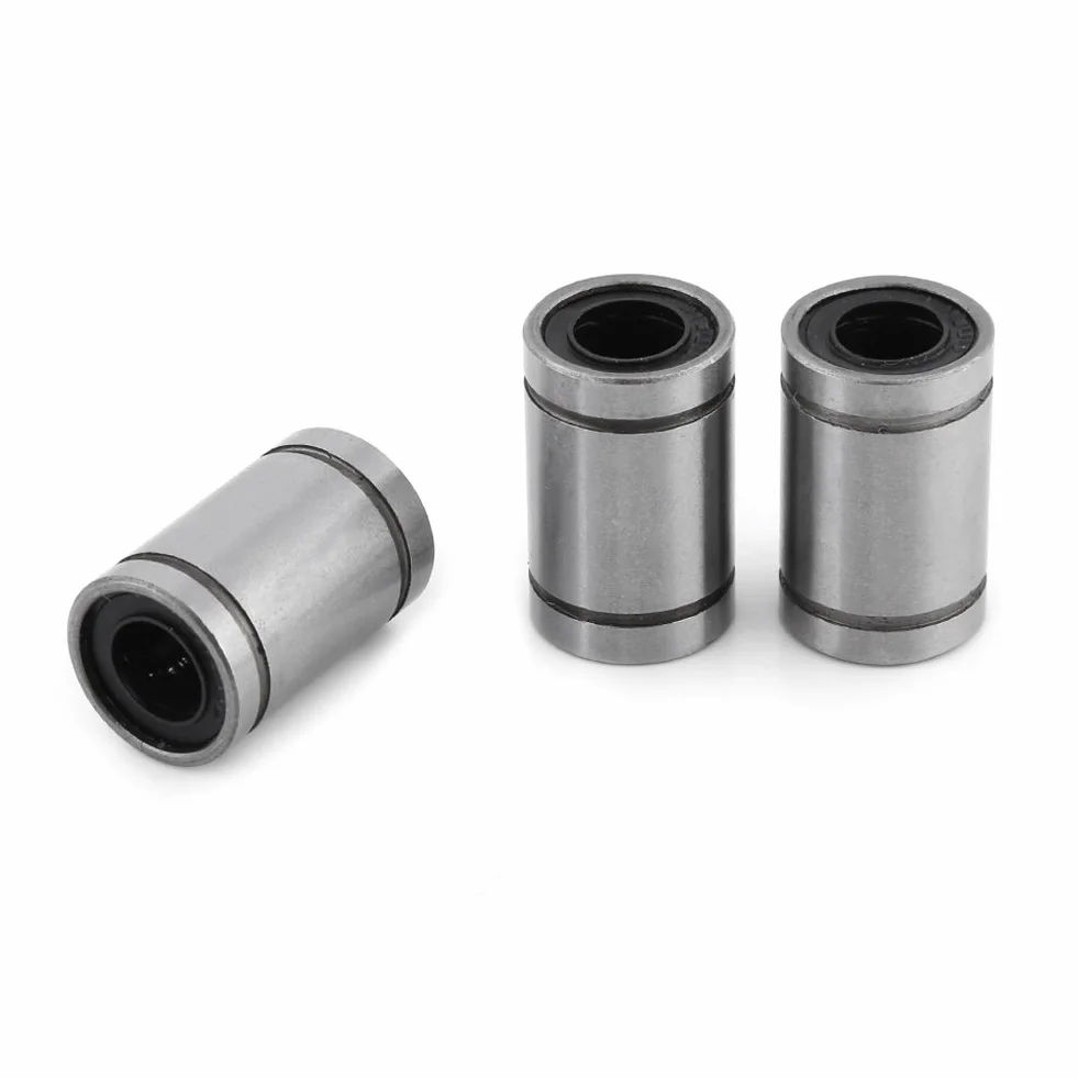 10 szt. LM8UU 8 mm Tuleja łożyska kulkowe liniowe podwójne uszczelnione łożysko kulkowe do projektów wałków / prętów 8 mm zastosowanie do drukarek 3D