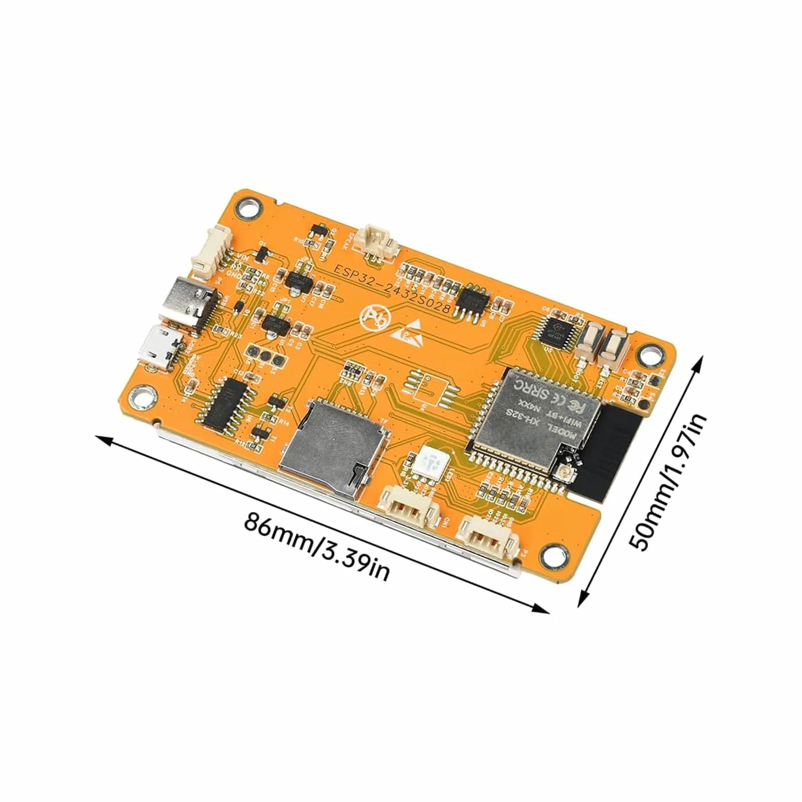diymore do ESP32 2,8-calowy panel rozwojowy wyświetlacza OLED ESP32-2432S028 przystosowany do obliczania szybkości skrótu typu C