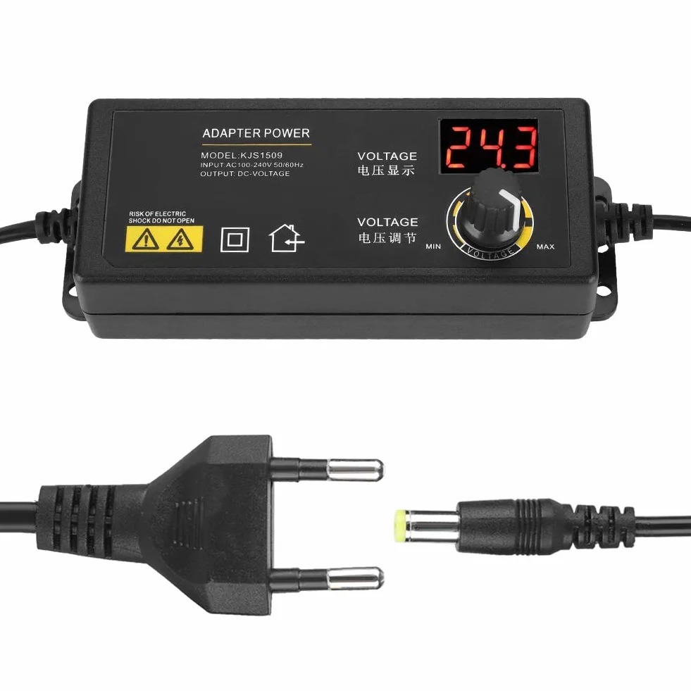 72W 3A 9 24V Regulowany Zasilacz Zasilacz Impulsowy z Wyświetlaczem Napięcia LED Regulowane Napięcie Wyjściowe Regulowany Zasilacz z wielopoziomową ochroną