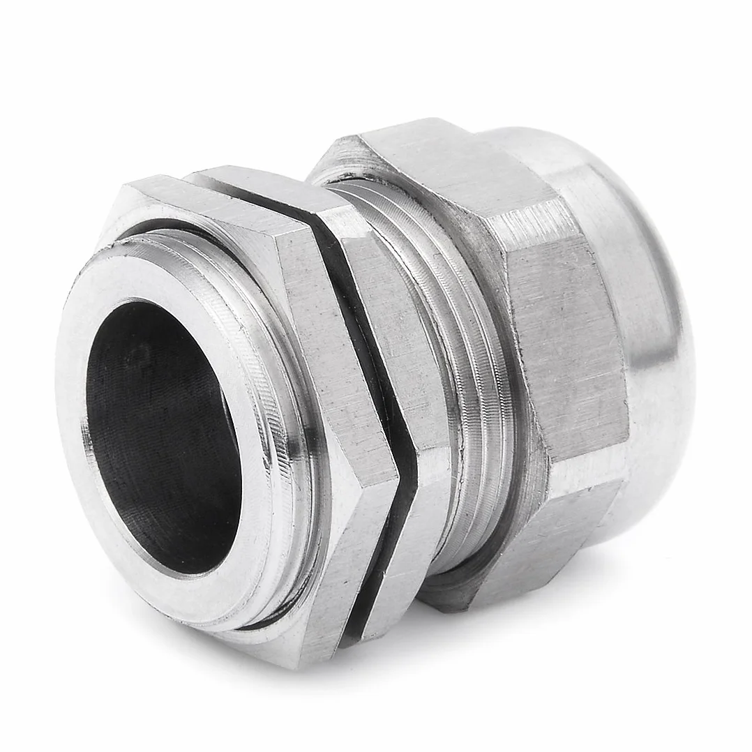 Aexit M28 * 1.5 Metalowe wodoodporne złącze Łącznik Dławik kablowy z nakrętką zabezpieczającą(M28*1.5 écrou fixation connecteur imperméable métal presse-étoupe farce