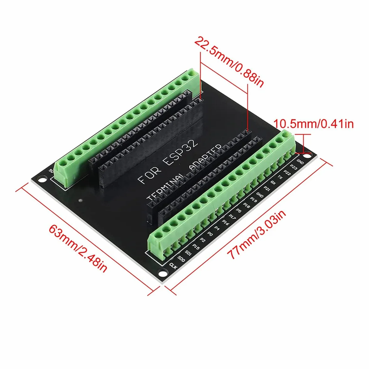 Hailege 3 szt. ESP32 ESP32S GPIO Rozszerzenie GPIO Board Pin Out IO Out 1 Into 2 do płyty rozwojowej ESP32 ESP32S 38Pin