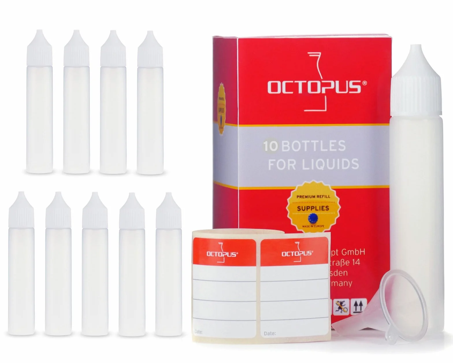 Butelki LDPE 30 ml z Dozownikiem do E-liquidów