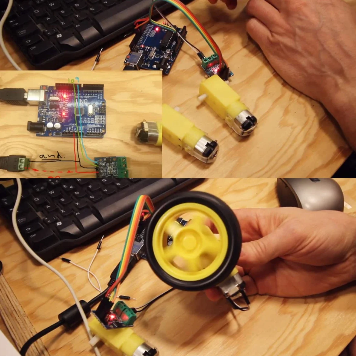 2 sztuki sterowników silnika HG7881 800 mA Dual DC sterownik Board z kablem DuPont do jednoczesnego napędu 2 silników prądu stałego lub 1 4-przewodowego 2-fazowego silnika krokowego