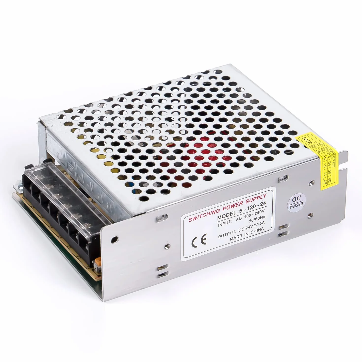 przełącznik zasilania AC 100-240 V do 24 V 5 A 120 W DC, transformacji napięcia, nadaje się do LED pasków, kamer, monitoringu, projektów