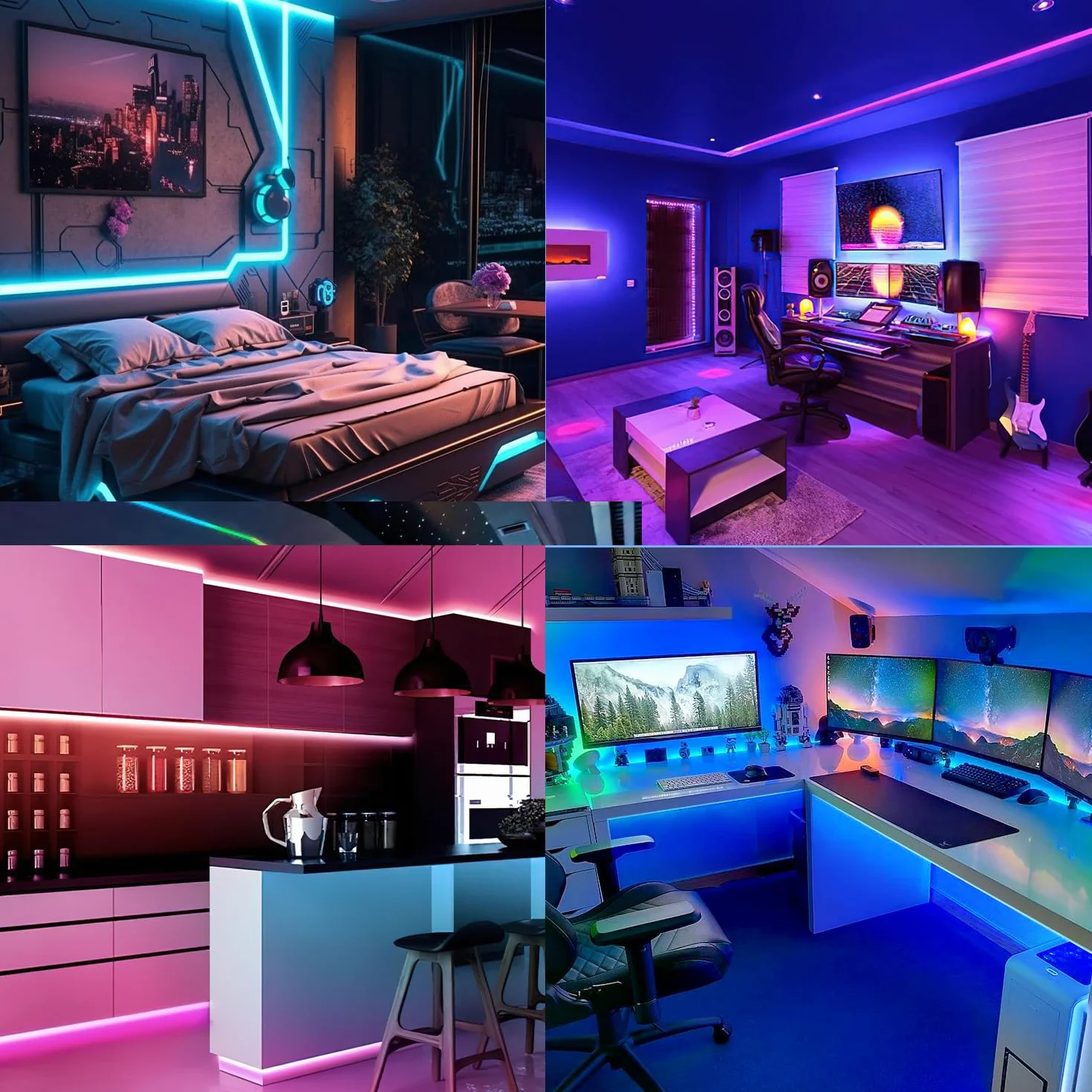 Angdarun Profil LED, 6 szt. w kształcie litery V, 1 m, do profilu aluminiowego LED, kanału, dyfuzora, z mlecznobiałą osłoną paska