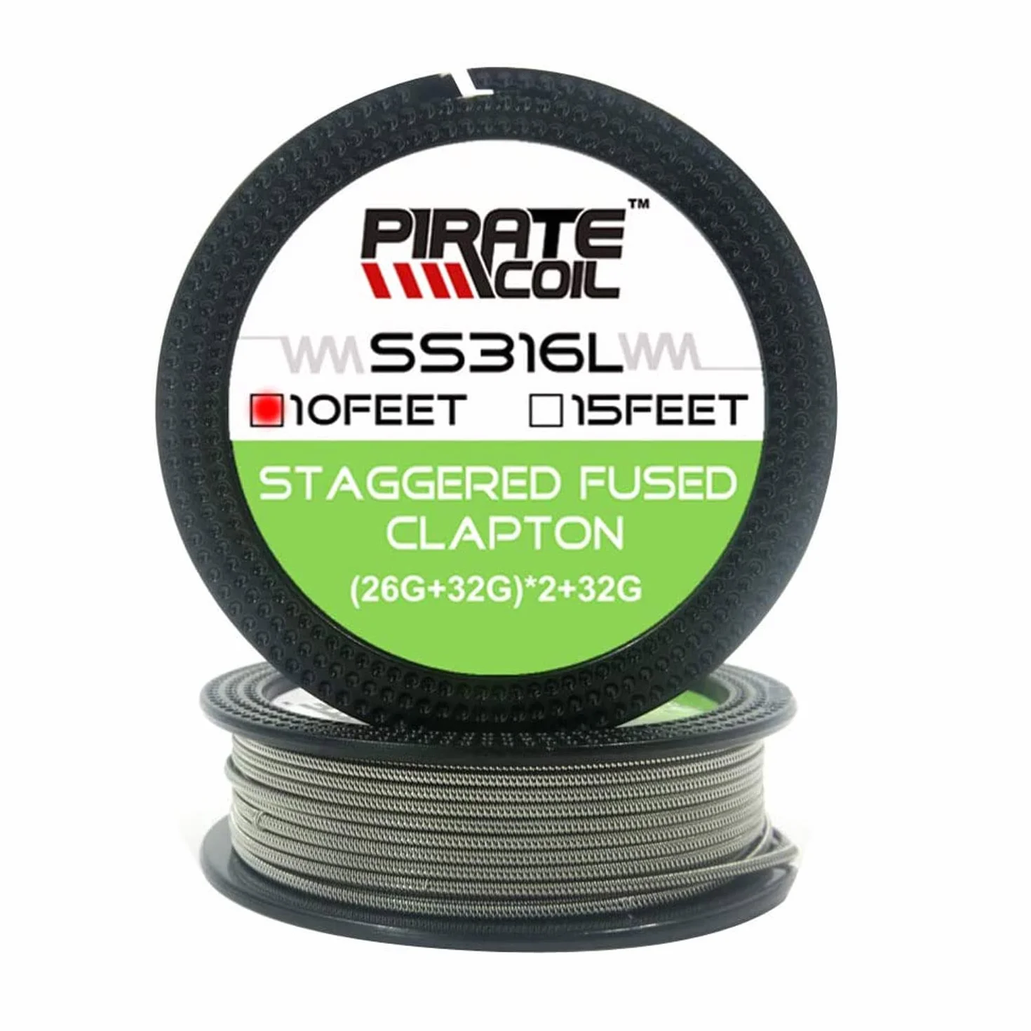 Staggered Fused Clapton drut 3 m - (26GA+32GA) x2 + 32GA, wstępnie zbudowane przewody ze stali nierdzewnej 316L do użytku domowego
