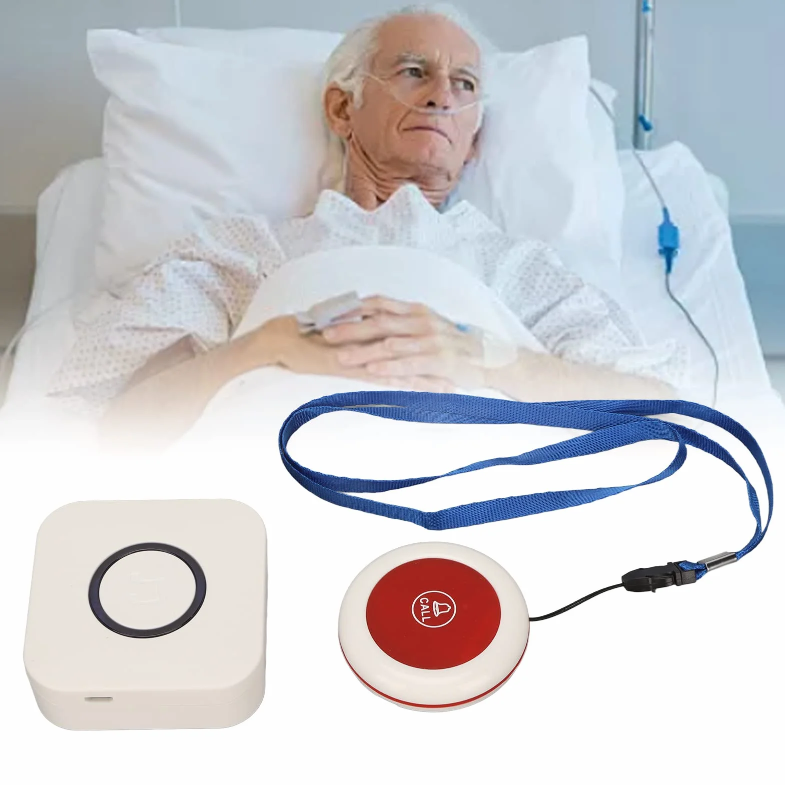 Opiekun Pager Bezprzewodowy System Wezwania Pielęgniarki Bezprzewodowy Przycisk Wezwania Alarmowego Ponad 900 Stóp dla Seniorów Starszy Pacjent Szpital Domowy w Nagłych Wypadkach