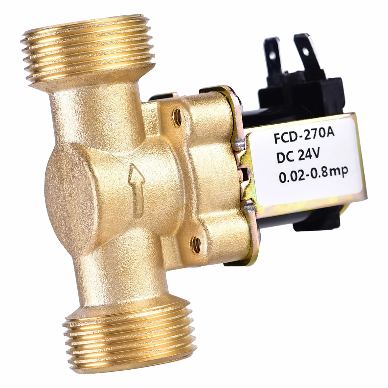 3/4 "Dc 24V 220Ma Jednokierunkowe Szybkozłącze Normalnie Zamknięte Normalnie Zamknięte Magnetyczny Mosiężny Zawór Elektromagnetyczny Do Sterowania Wodą