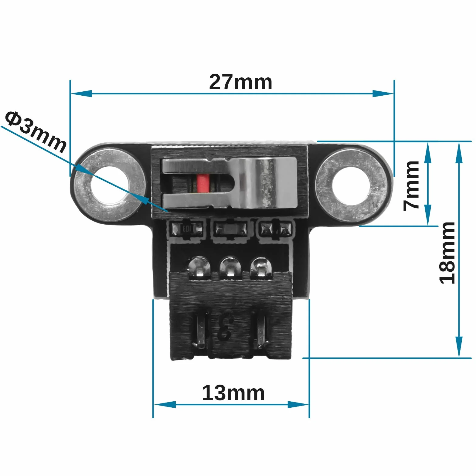 Genmitsu Mikroprzełączniki Krańcowe 6 szt. 3-pinowy Kabel 1 m do 3018-PROVer/3018-MX3/3018-PROVer Mach3
