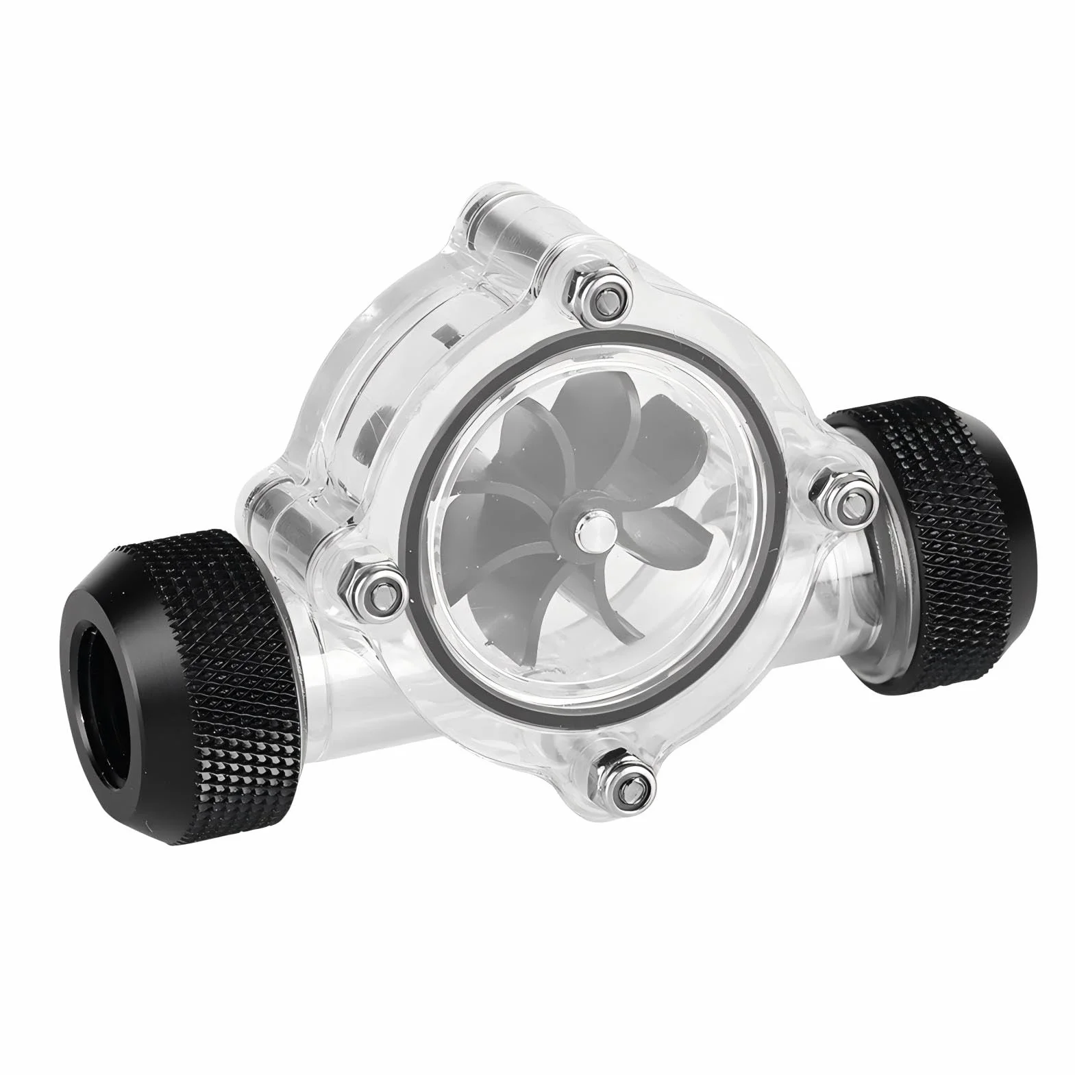 Przepływomierz wskaźnik przepływu wody G1/4" gwint 8 wirnikowy do chłodzenia PC
