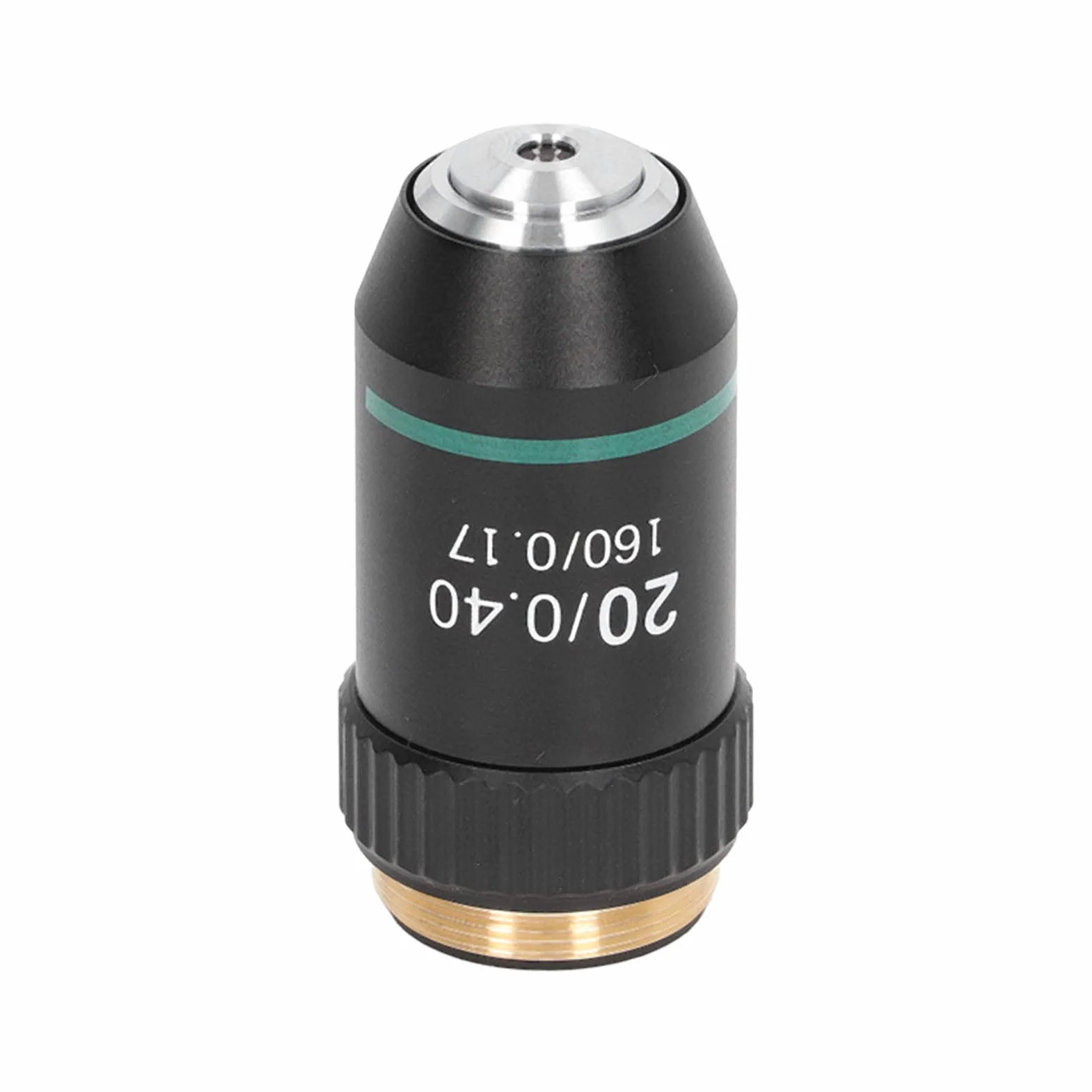 Obiektyw Mikroskopu Achromatyczny 20X, Mosiądz Chromowany, Interfejs 20.2mm