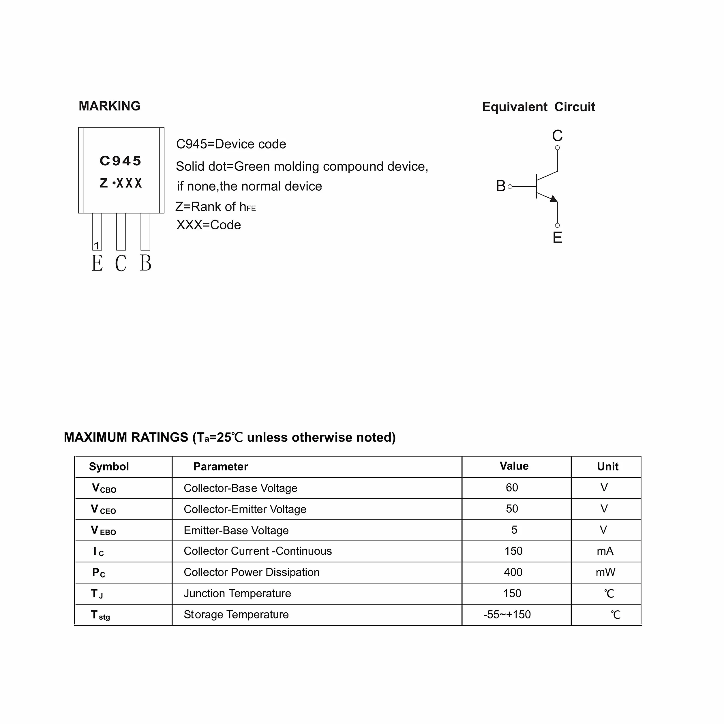 20 szt. 2SC945GR 2SC945 NPN tranzystor TO-92 40 V 150 MA 400 mW oznaczenie C945