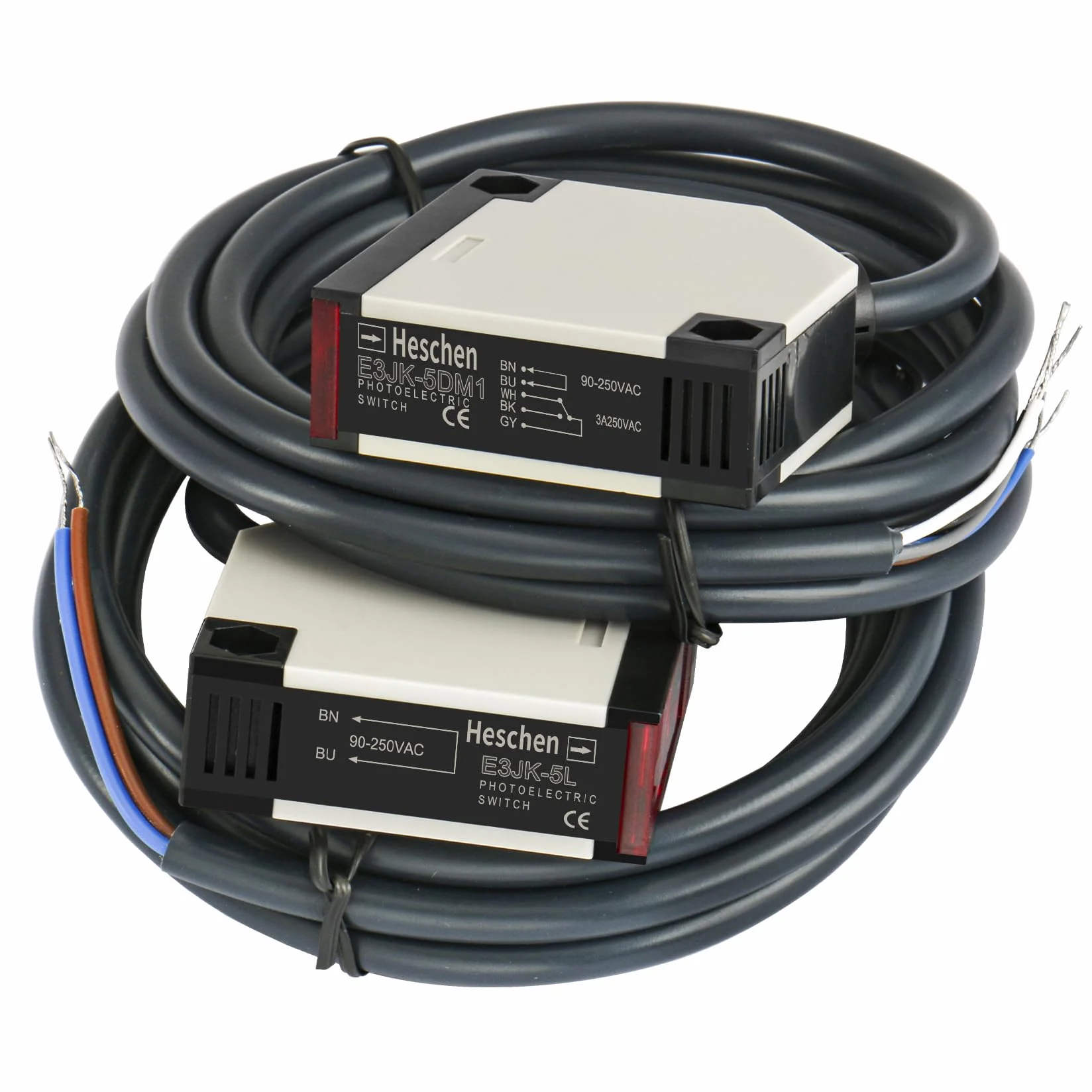 Heschen przełącznik fotoelektryczny E3JK-5DM1-5L AC 90-250 V 5 m