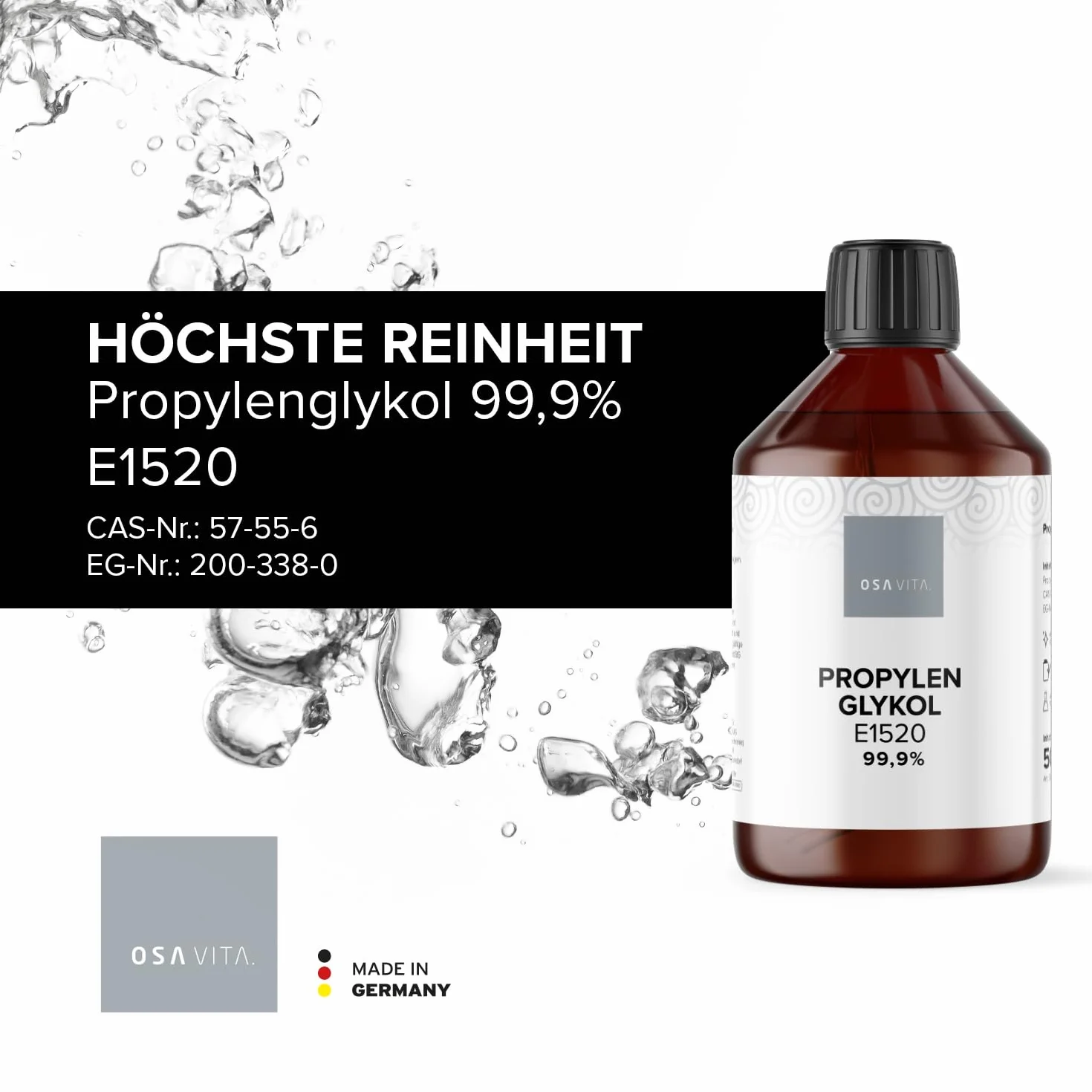 Gliceryna E422 Ph. Eur glikol propylenowy E1520 zestaw farmaceutyczny Made in Germany