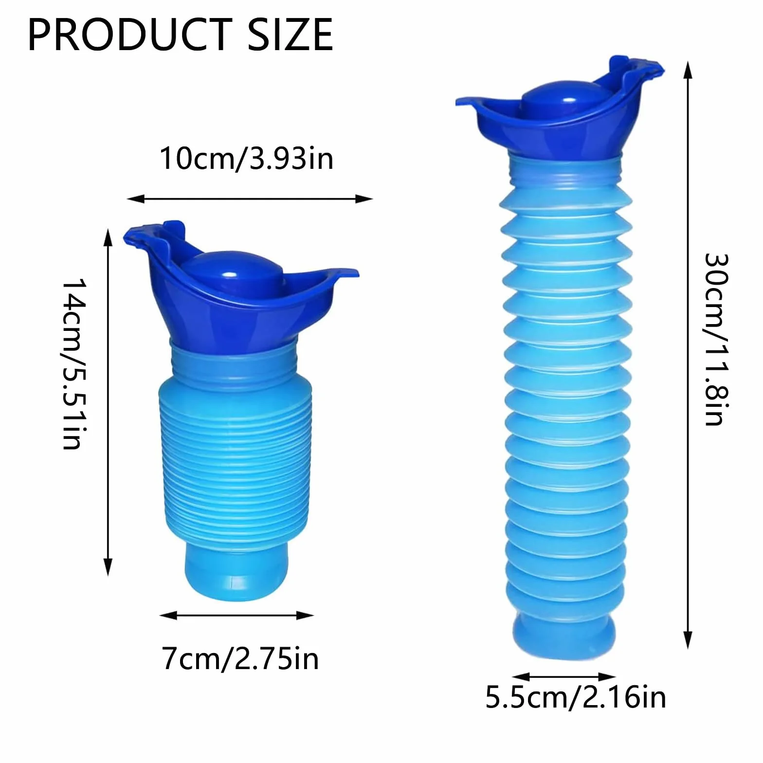 Butelka na mocz 2 sztuki 750 ml przenośny pisuar awaryjny na kemping