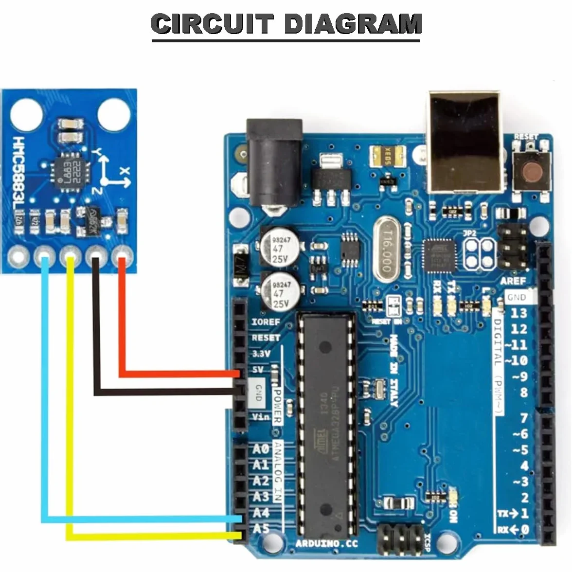 QMC5883L HMC5883L GY-273 trójosiowy kompas-magnetometr moduł czujnika 3 V-5 V Arduino 3 sztuki