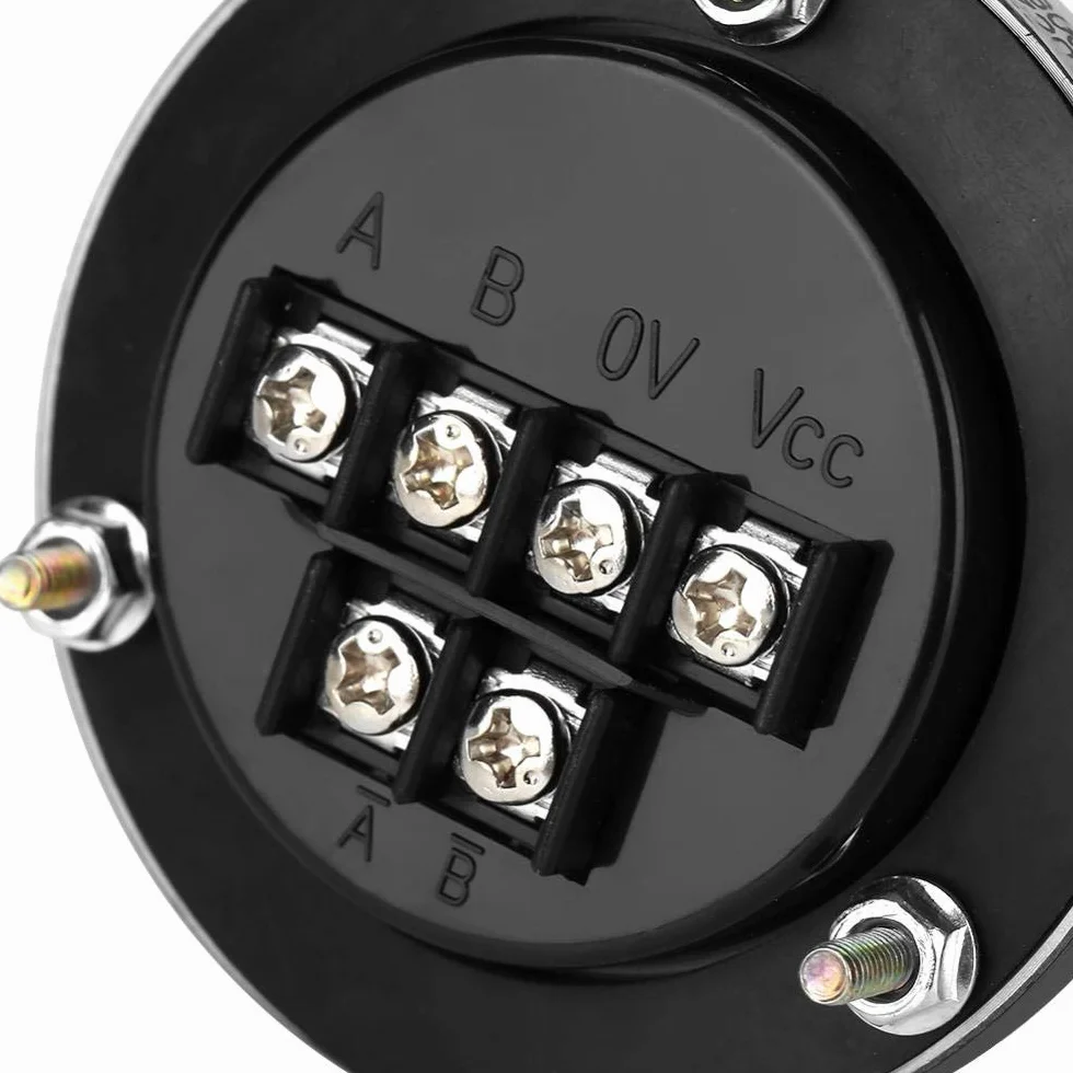 Obudowa pokrętła CNC 100PPR 6 Zaciski zaciskowe Elektroniczne koło ręczne Generator impulsów Koło ręczne Enkoder 60mm 5V do systemu CNC (czarny)
