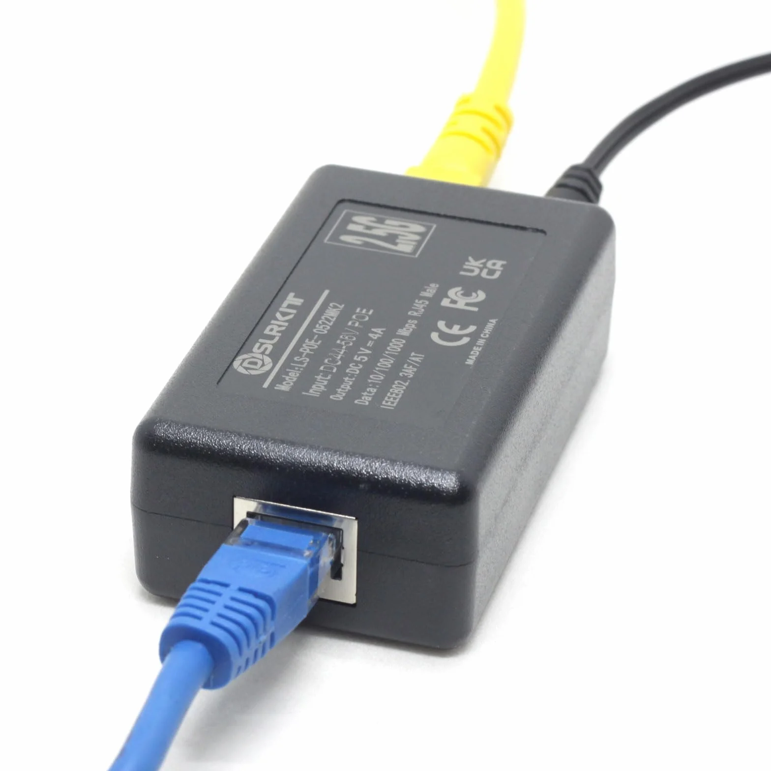 2.5G Gigabit Active PoE rozdzielacz typu C 5 V 4 A 20 W USB 1000 m Ethernet 802.3at