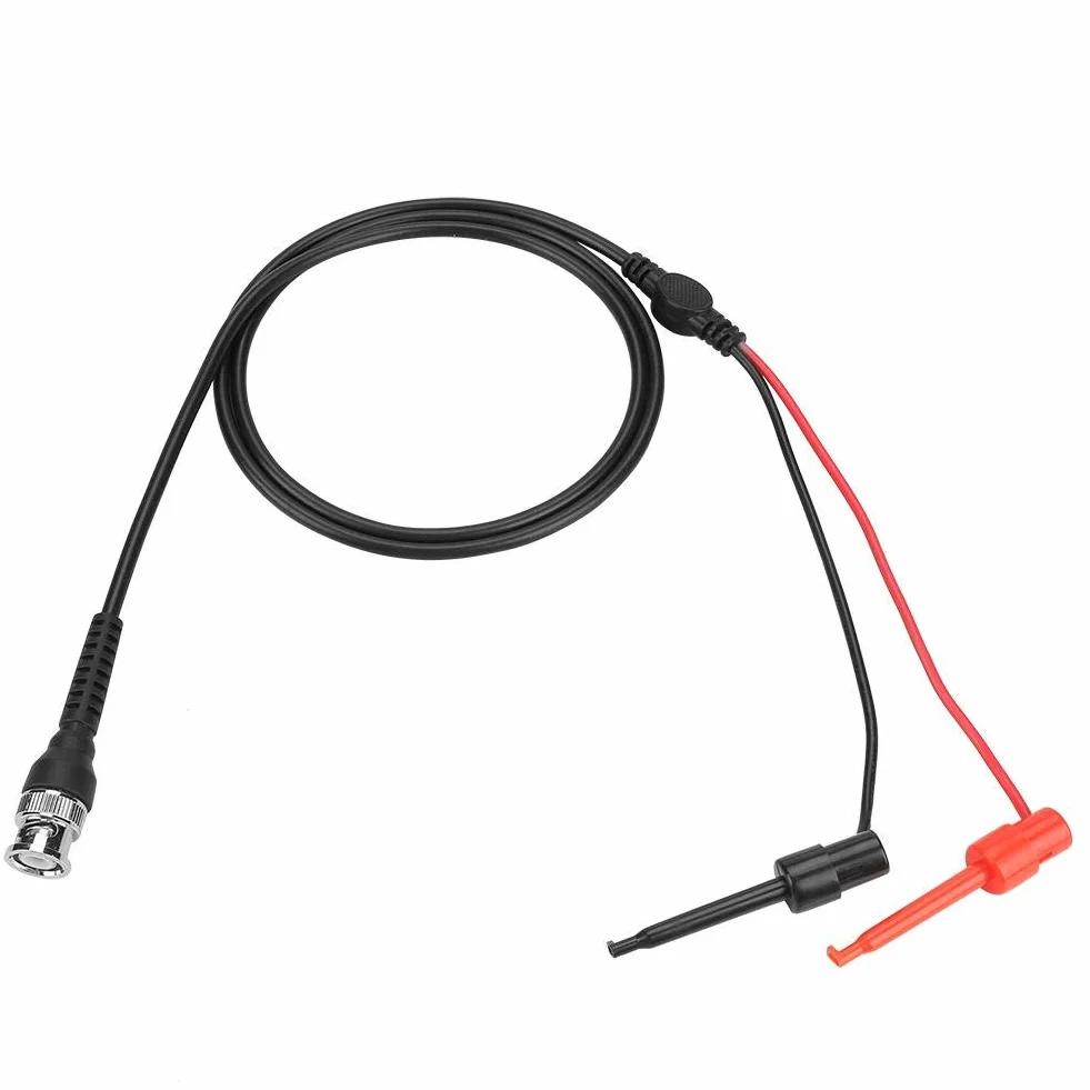 Kabel koncentryczny sondy oscyloskopowe przewód testowy BNC na podwójny hak tłokowy do testowania pracy z dwoma mini sondami zakończonymi dla mechanicznych