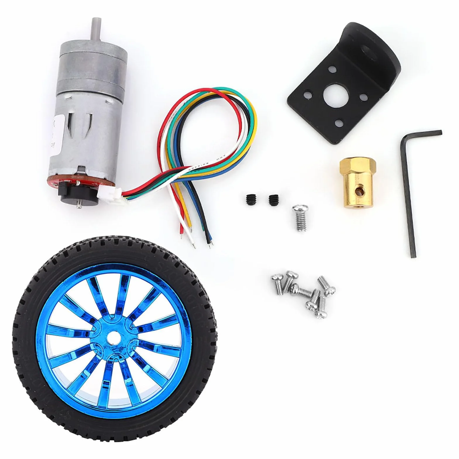 Inteligentny Zestaw Samochodowy JGA25-371 DC12V Enkoder Koła 65mm 200 obr/min