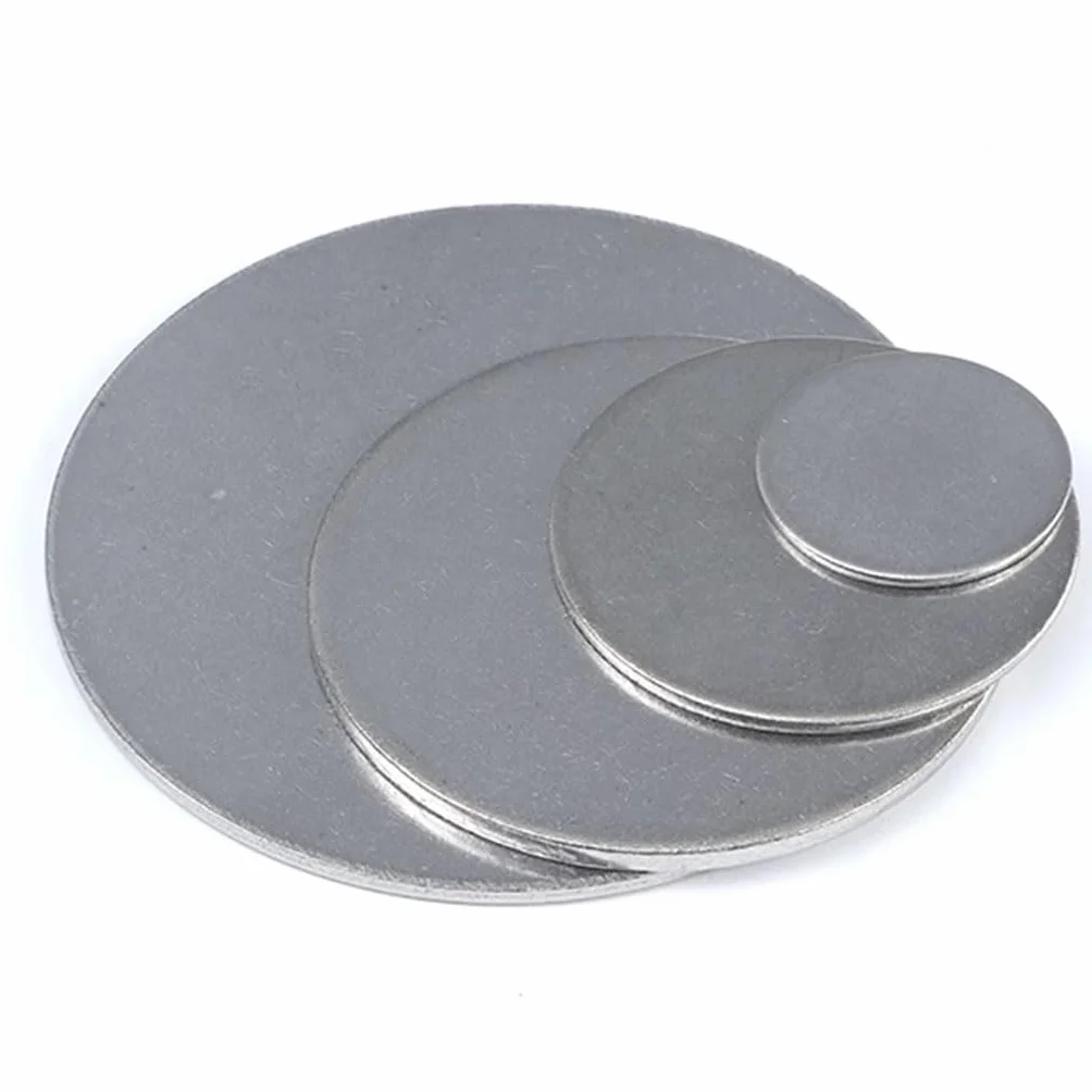 20PC Arkusze ze stali nierdzewnej, 6mm-14mm Krążek ze stali nierdzewnej, Solidna mała okrągła blacha stalowa, Grubość 1mm/1.2mm/1.5mm/2mm/2.5mm/3mm Okrągły dysk z blachy metalowej(6mm*1mm)