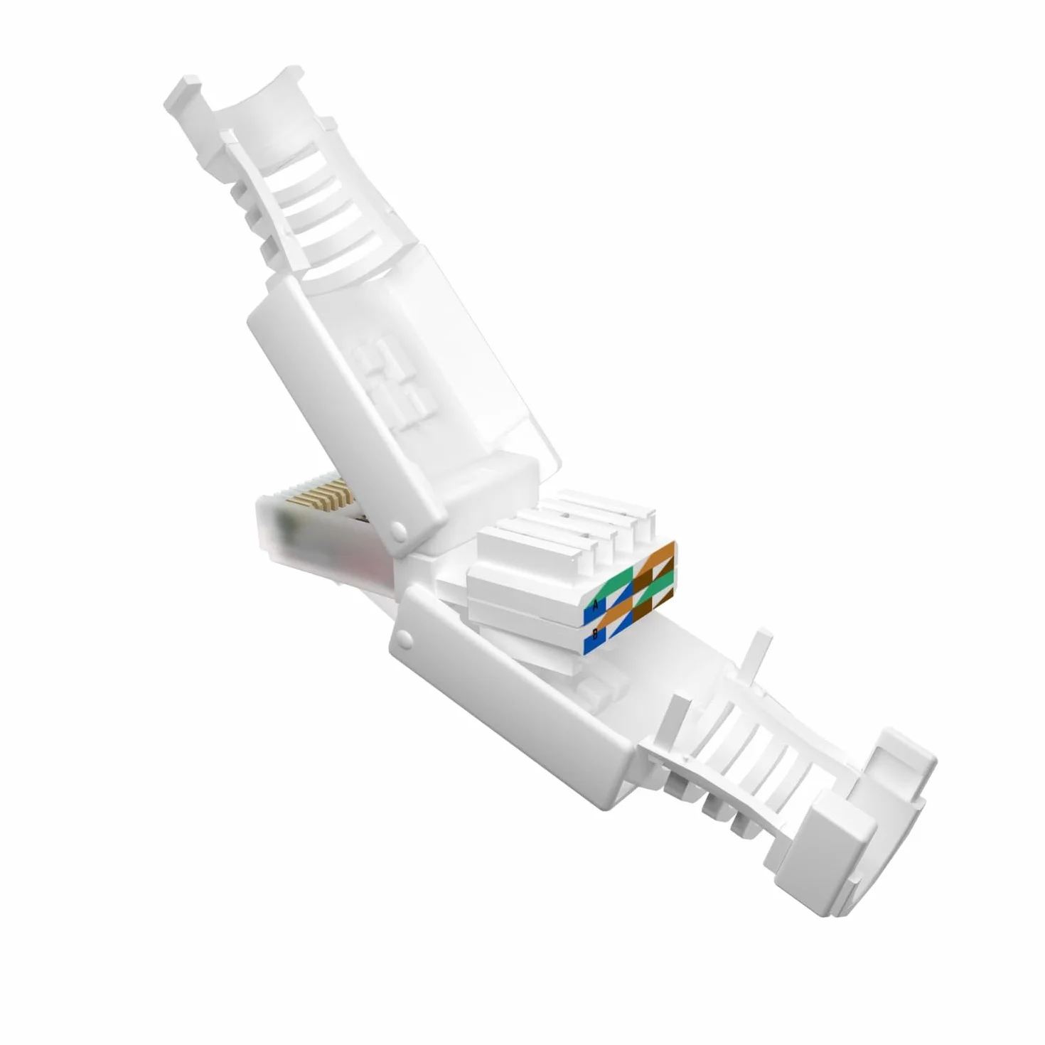 Germany B.e.s.t wtyczka sieciowa RJ45 CAT6 beznarzędziowa LAN UTP do CAT5 CAT6 CAT7