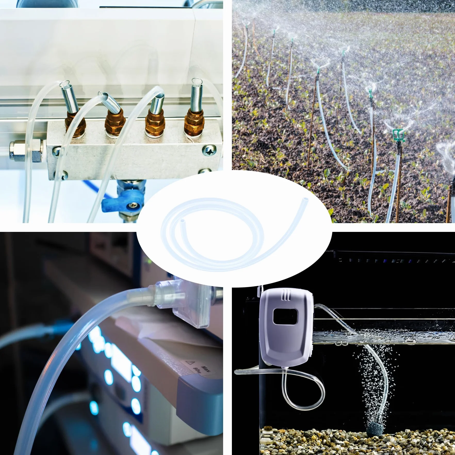 iMeistek; silikonowy wąż; długość 1,5 metra; 2 mm ID x 5 mm OD; elastyczny wąż bezpieczny dla żywności; wąż do wody i powietrza do pompy
