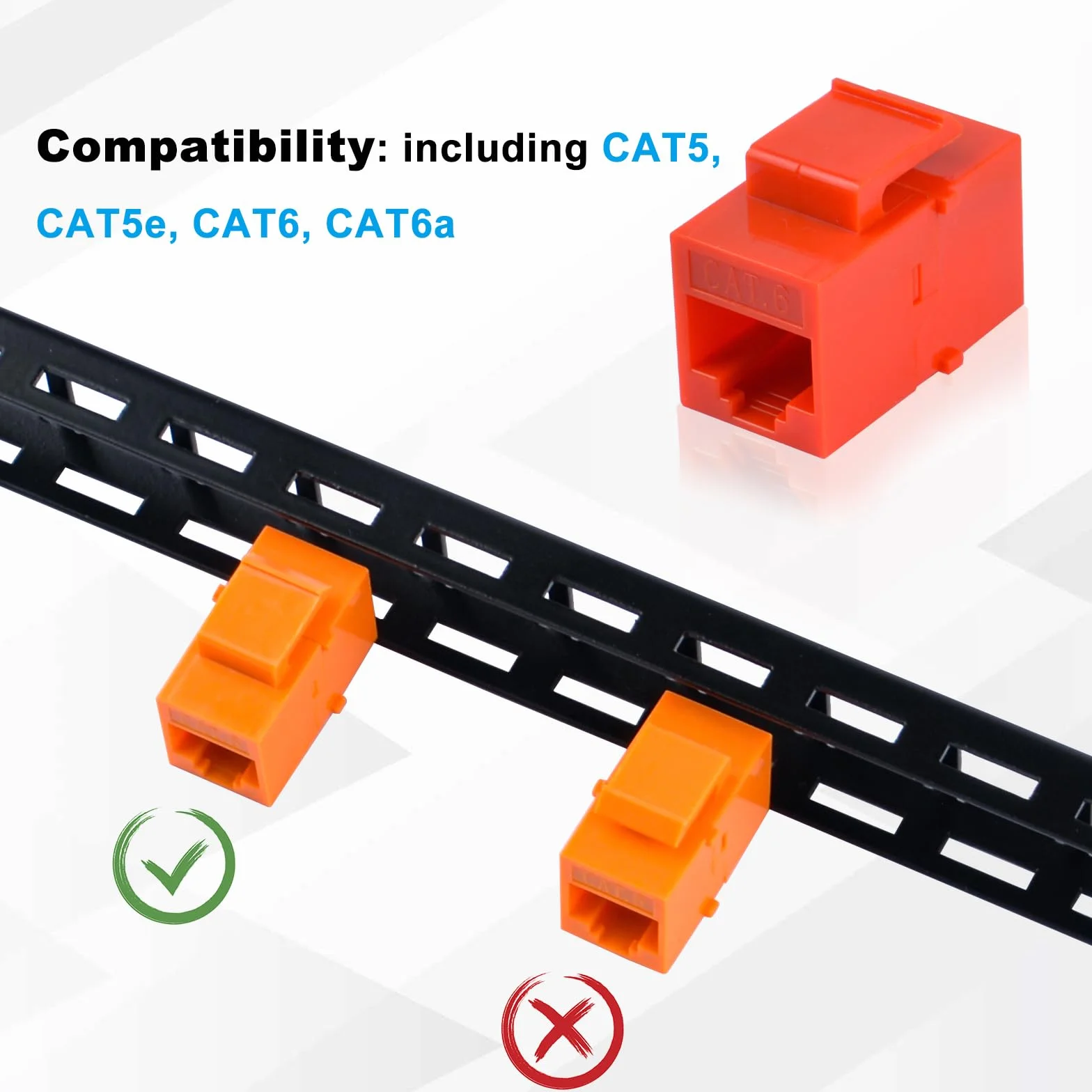 GeeekPi 25.4 cm 0,5U 12-portowy pusty panel krosowy Keystone z wkładką Cat6 RJ45