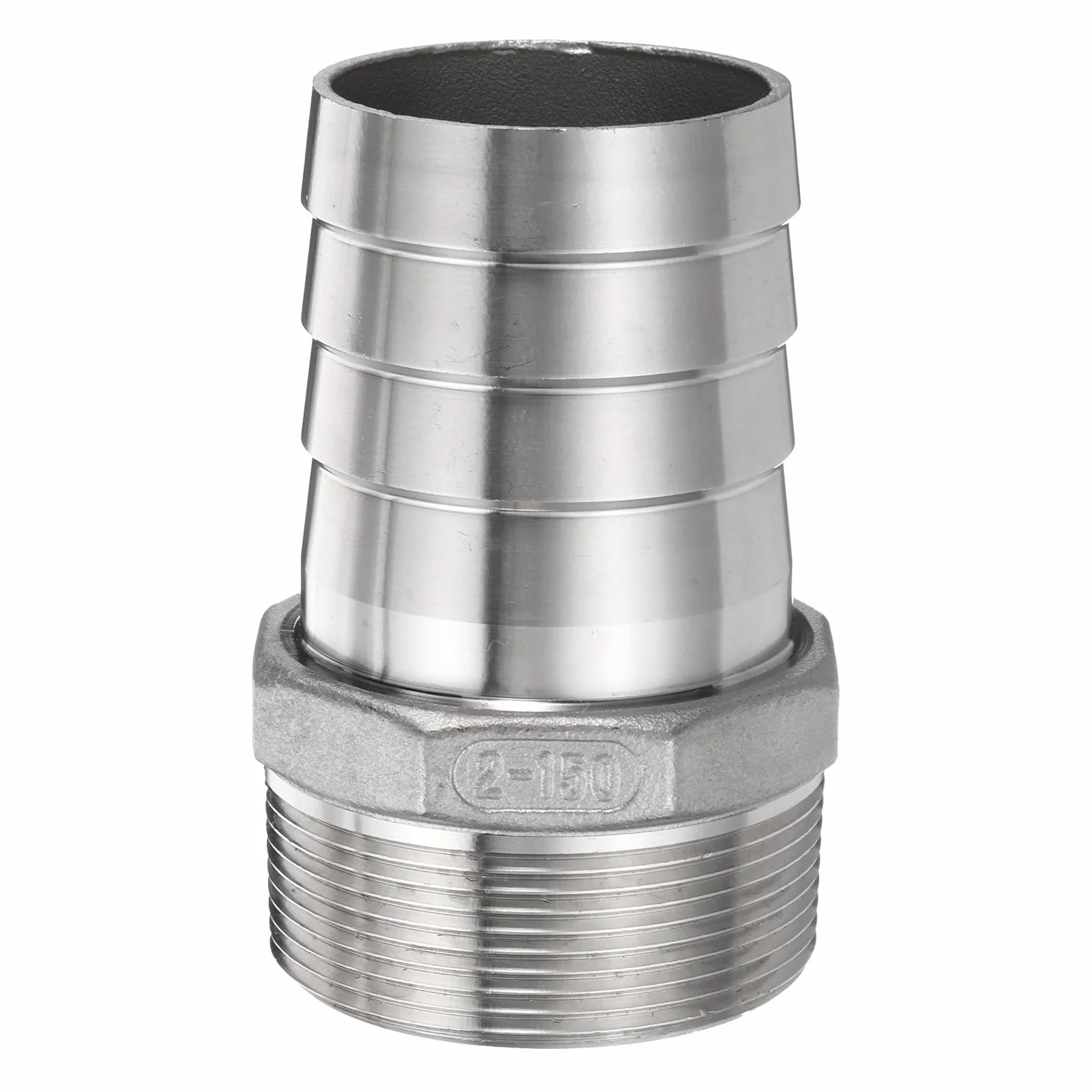 QUARKZMAN Króciec do węża ze stali nierdzewnej 2" (52 mm) króciec węża x 2" NPT męski gwint rurowy wąż powietrzny złączki złączki gwintowane do wody i paliwa