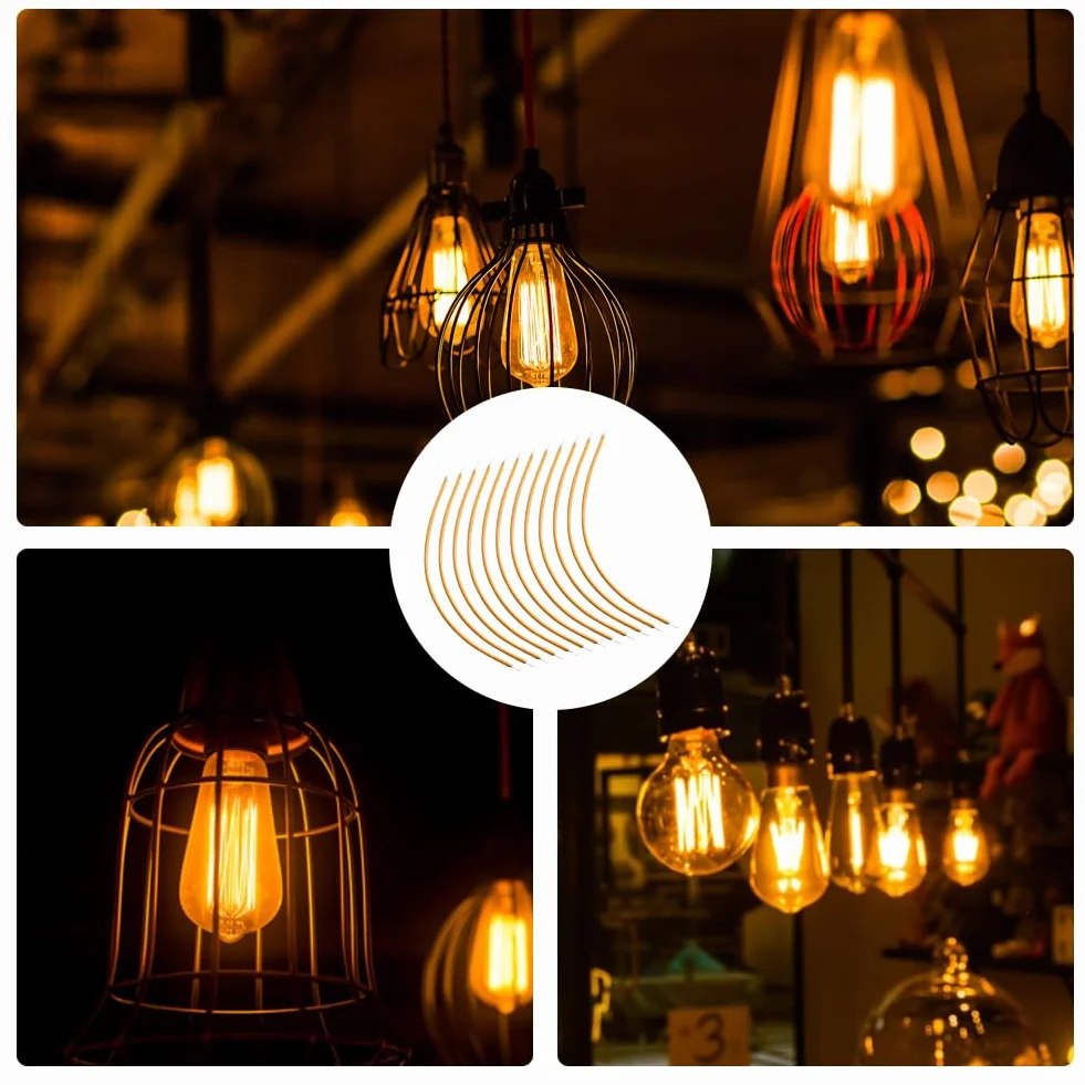 12 sztuk żarówek LED 24 V, 2700 K, światło ciepłe białe – elastyczne elementy lampy do diod LED, żarówek, zabawek DIY, oświetlenie dekoracyjne i kemping (130 mm)